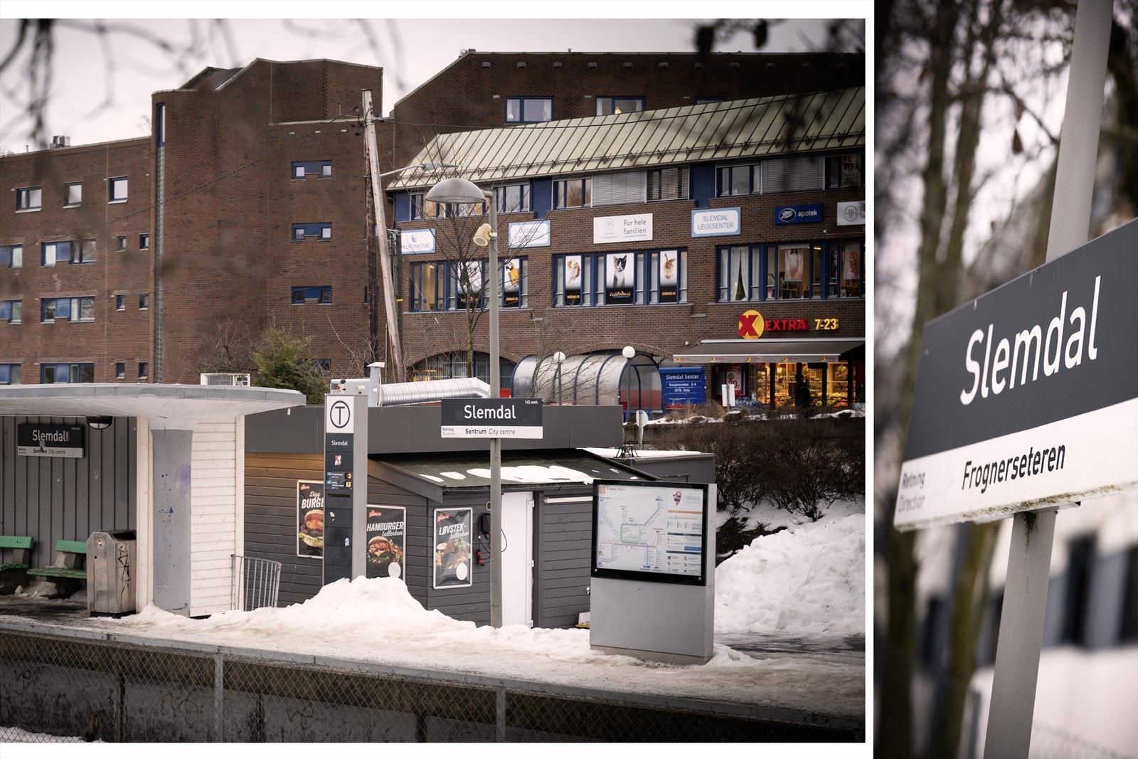 Slemdal, Vinderen og Ullevål byr på et godt utvalg butikker, inkludert matbutikker, postkontor, kles- og sportsforretninger, bakerier og kaffebarer - Slemdal T-banestasjon ligger kun 500 meter unna Galleribilde