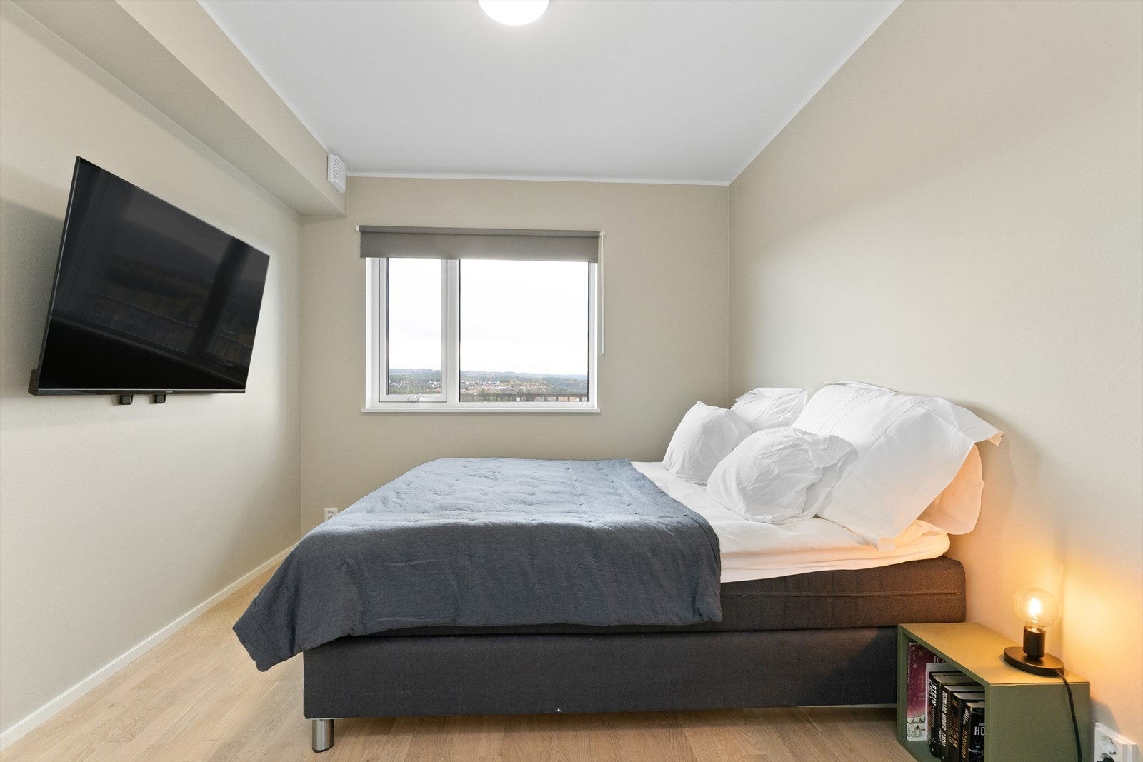 Et hyggelig rom å trekke seg tilbake til, malt i behagelige fargetoner. Galleribilde