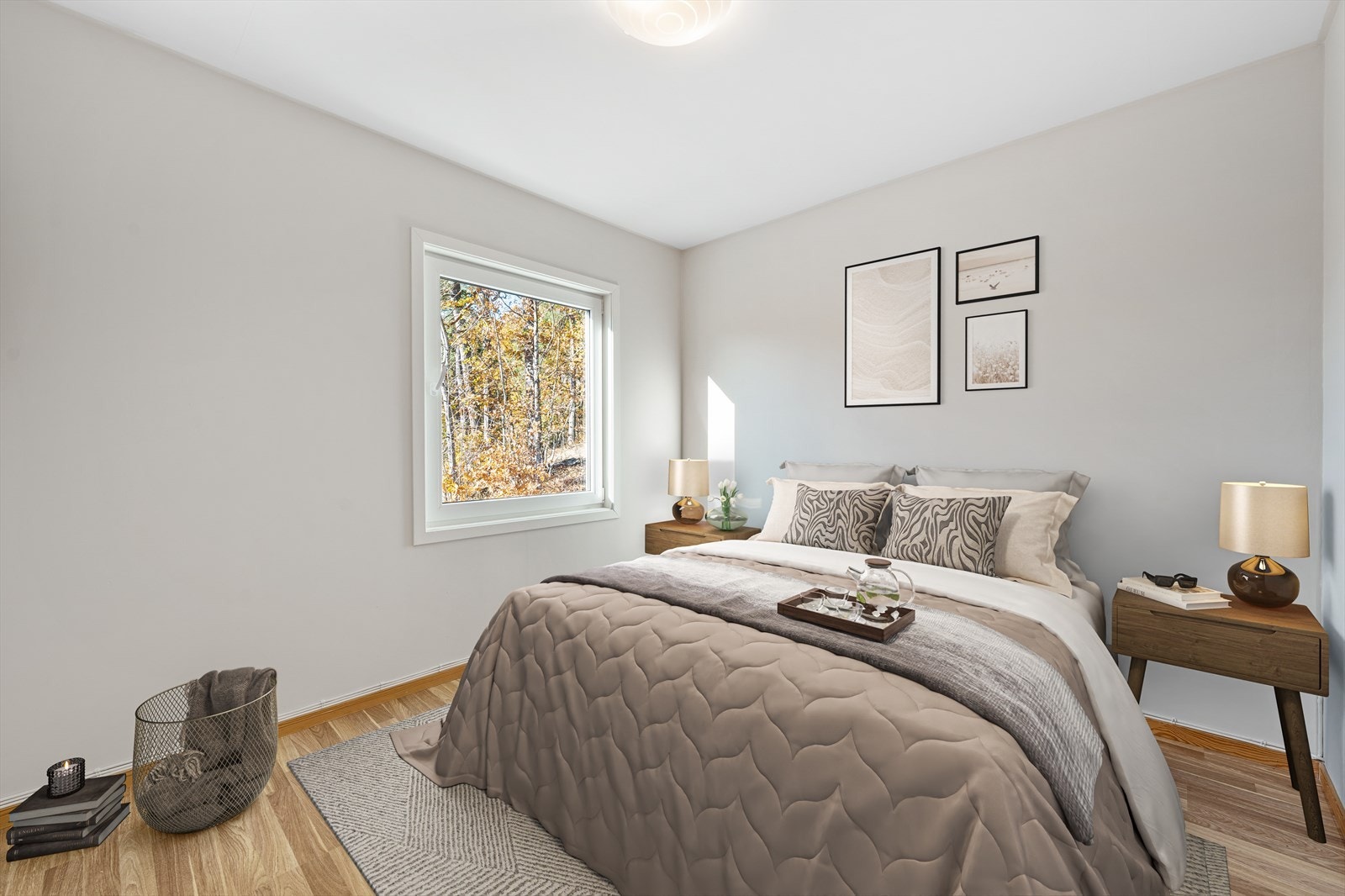 Soverom 1.etg. (møbleringen er en illustrasjon med digital møblering) Galleribilde