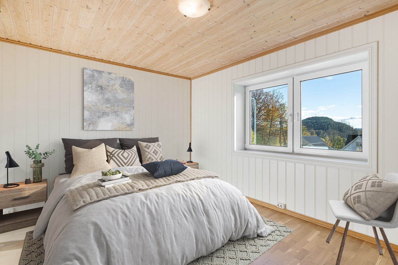 Soverom u.etg. (møbleringen er en illustrasjon med digital møblering) Galleribilde