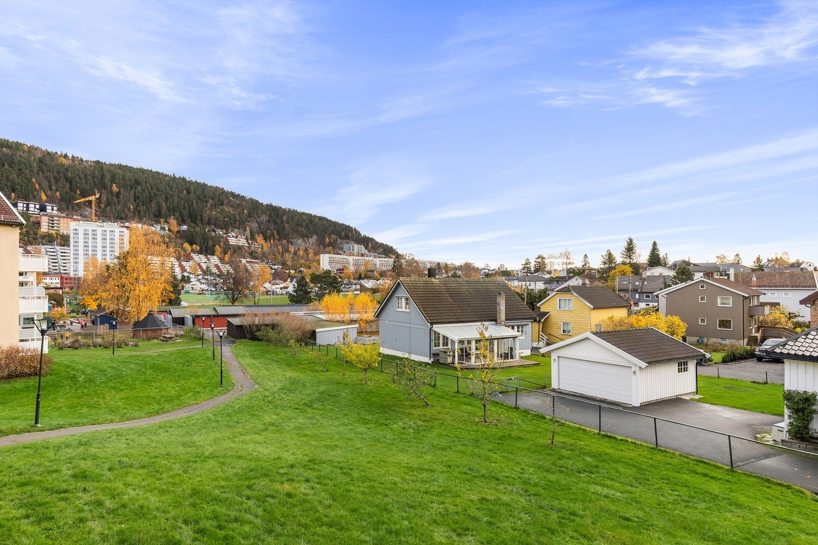 Utsyn fra balkong Galleribilde