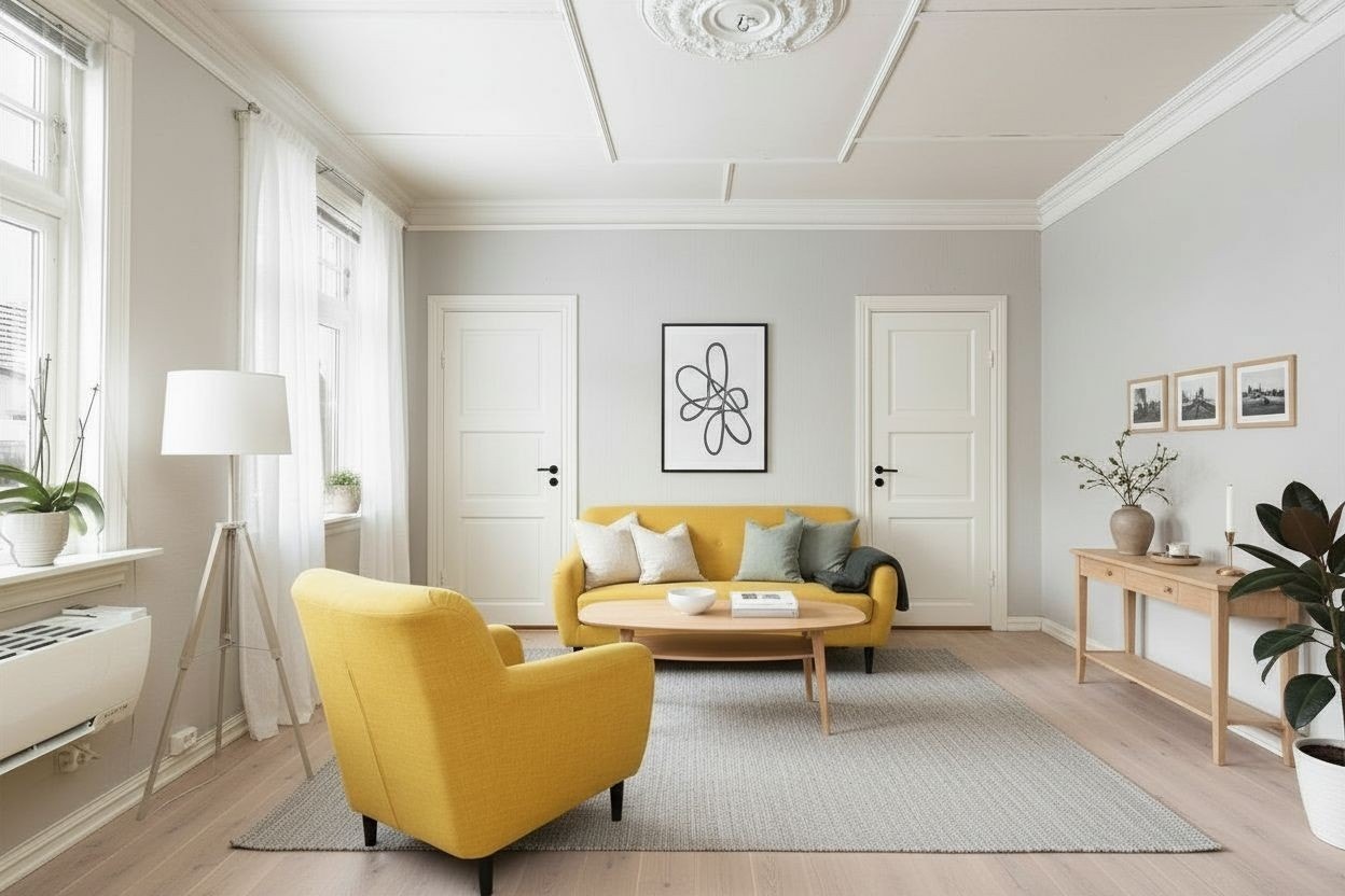 Living room ground floor apartment 1 Galleribilde