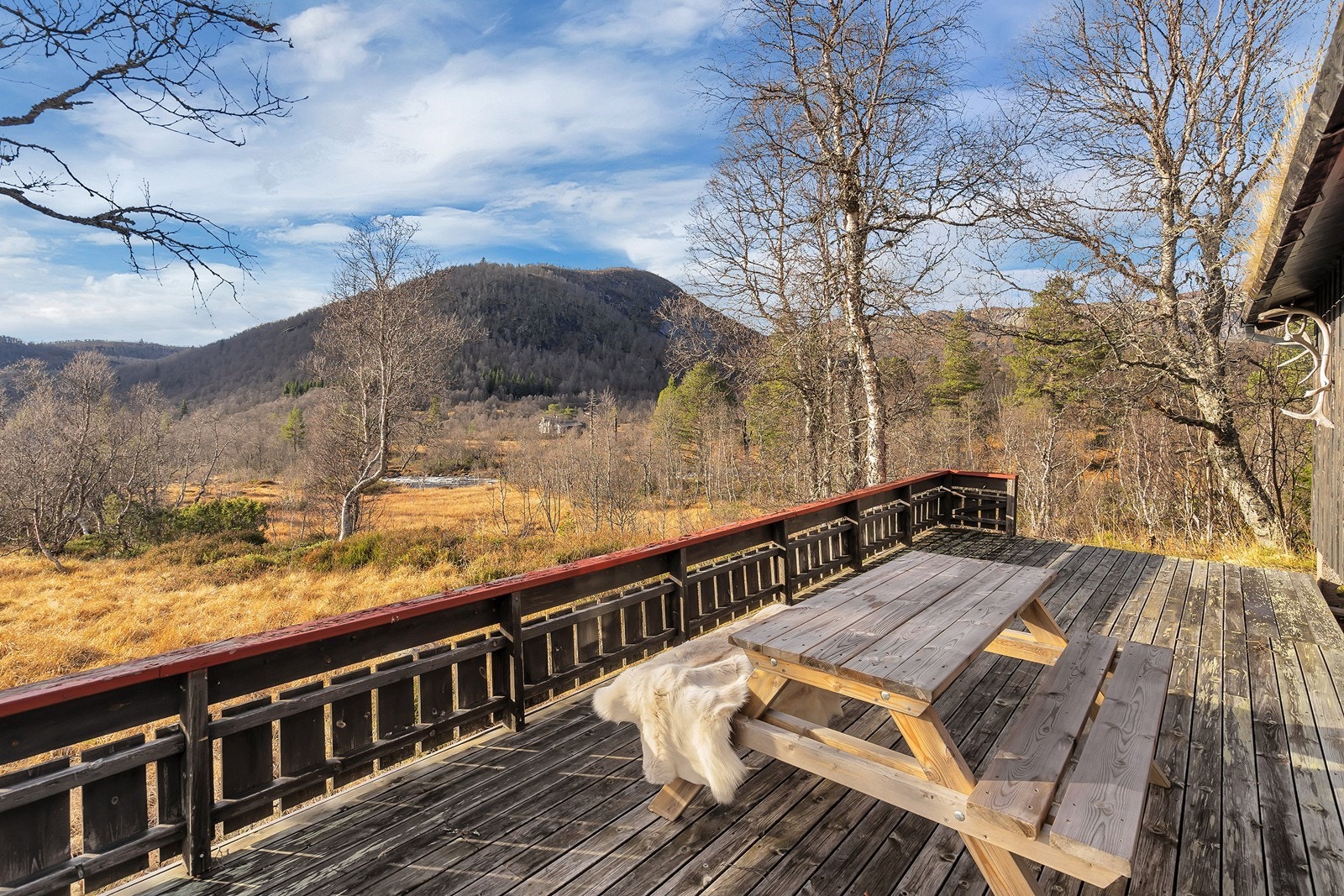 Her er det naturopplevelser i alle retninger utenfor hyttedøra Galleribilde