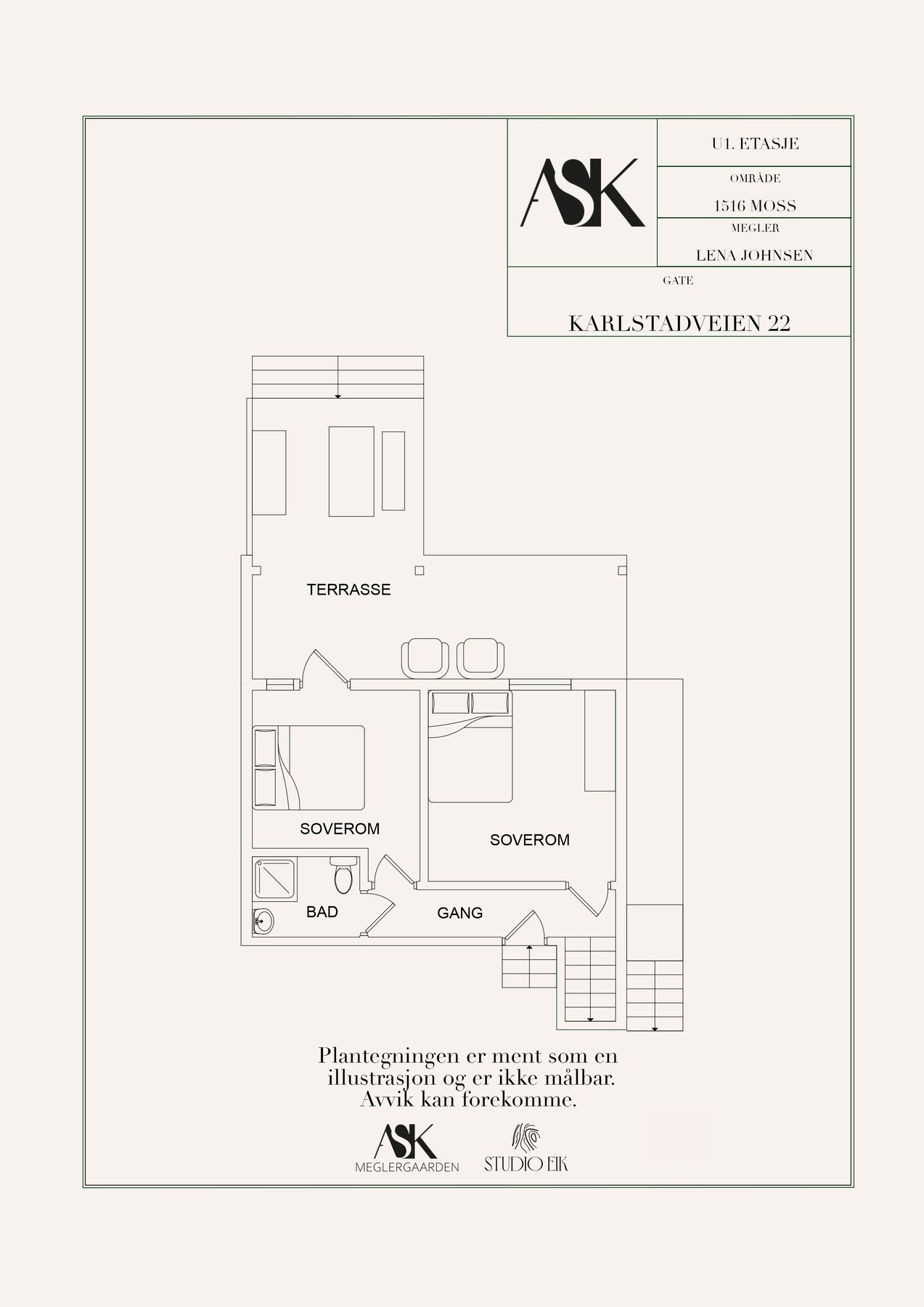Plantegning underetasje Galleribilde