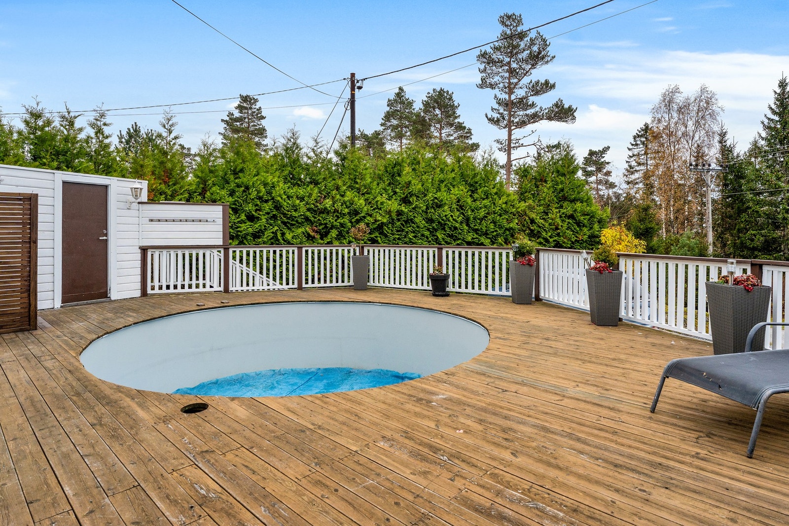 Skjermet og usjenert uteområde/veranda Galleribilde