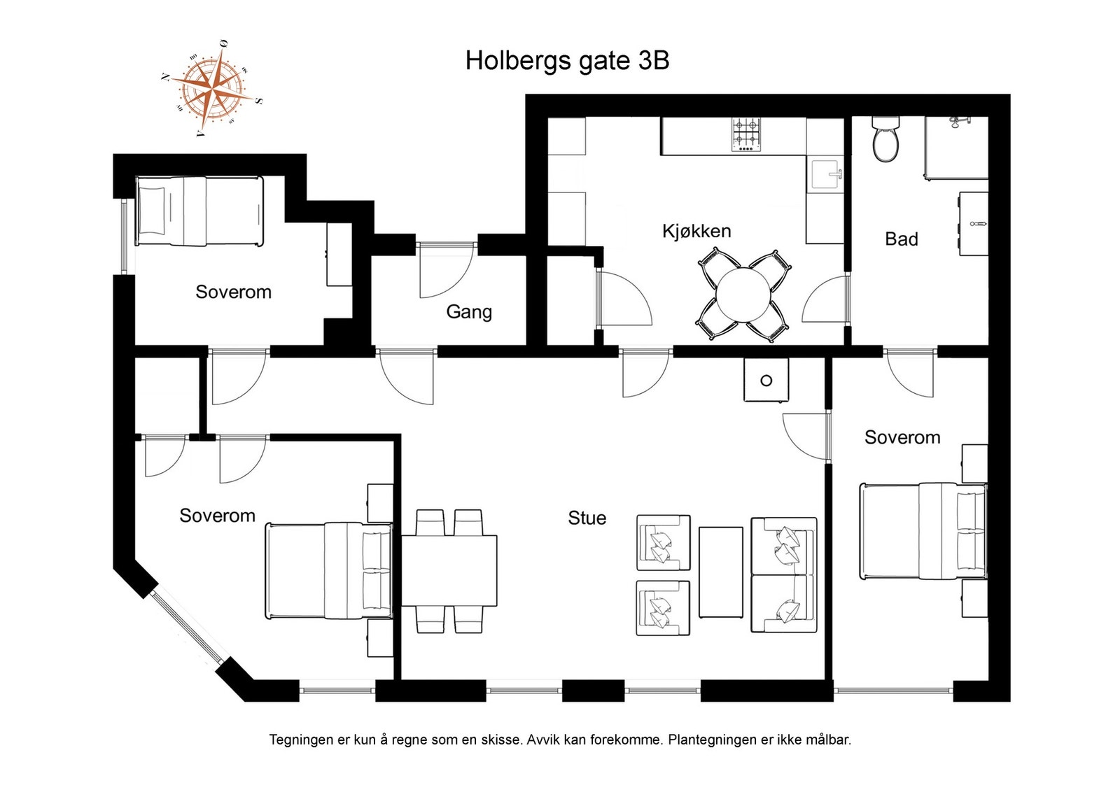 Planløsning 1.Etasje. Galleribilde
