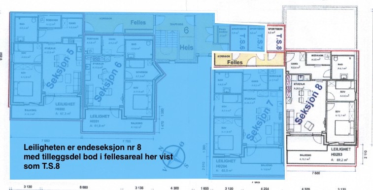 leiligheten med tillegg av sportsbod i gangen Galleribilde