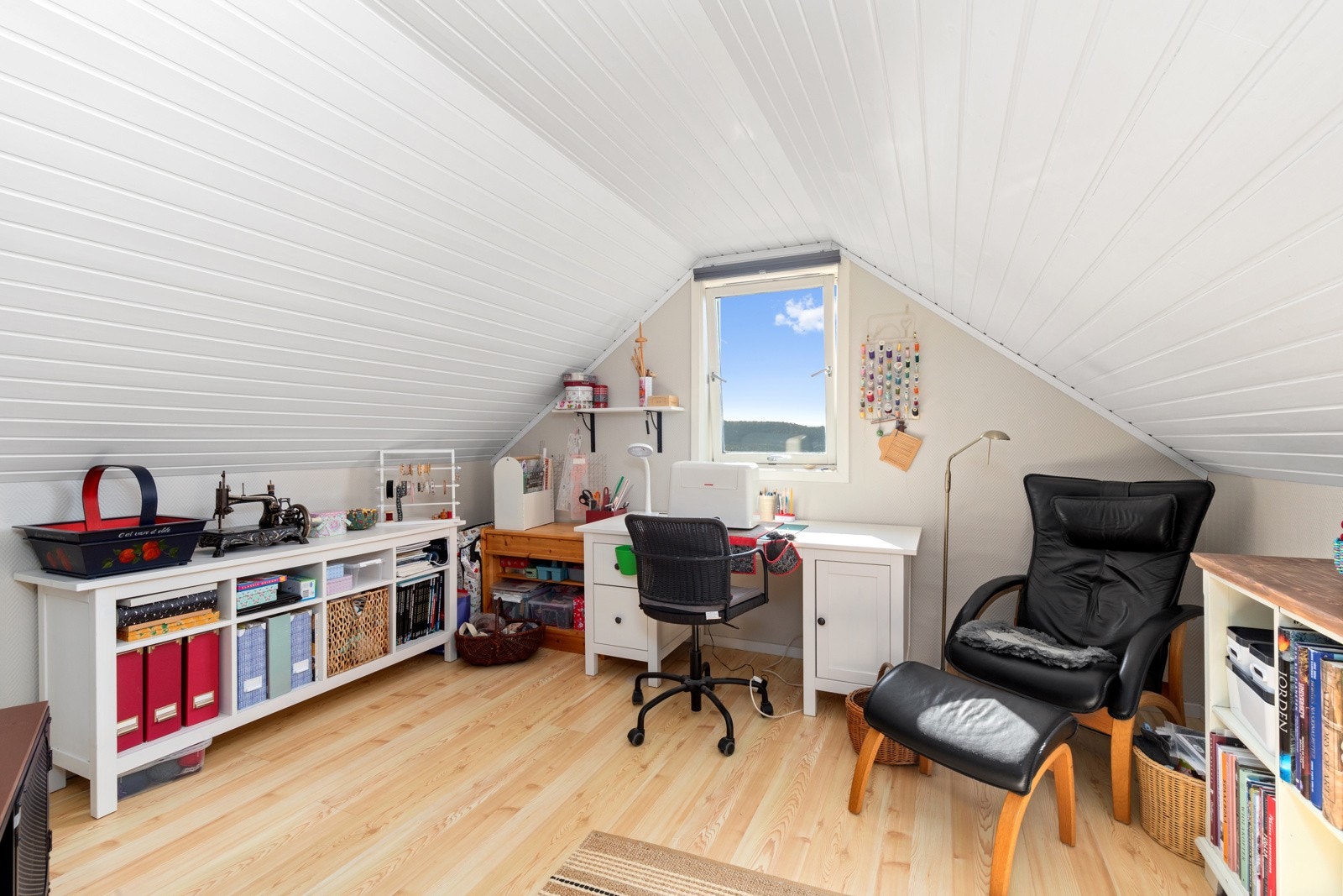 Loftstue som i dag brukes som syrom. Galleribilde