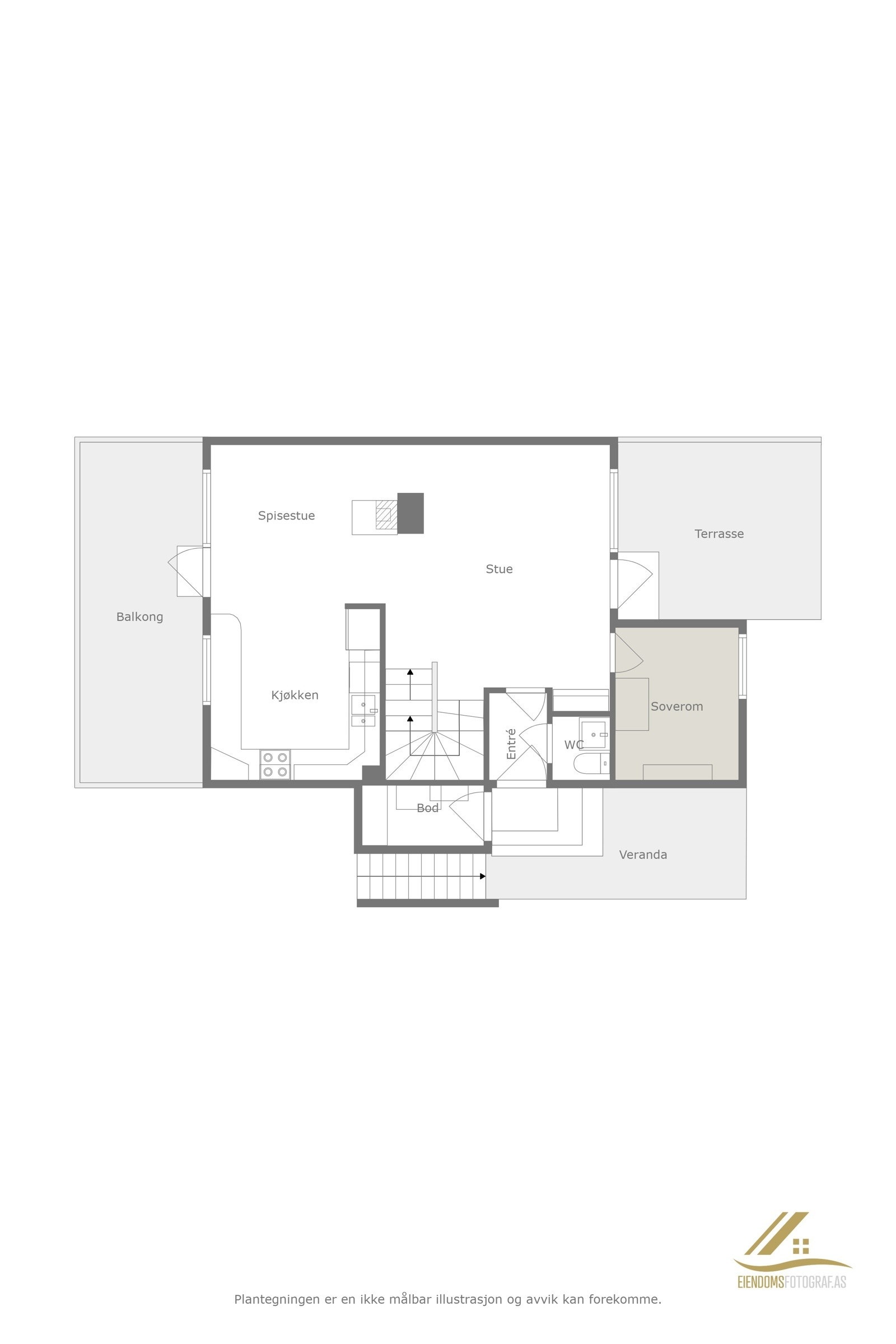 Plantegning 2. etasje. Galleribilde