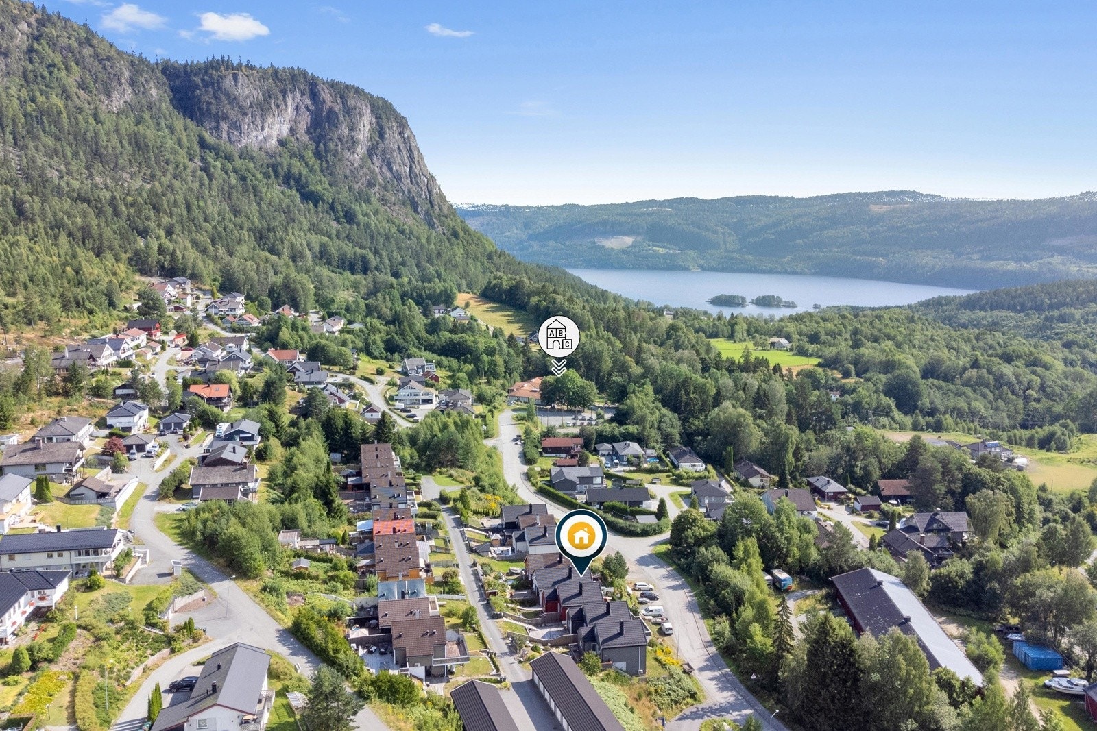 Kort vei til Dambråtan barnehage, som ligger i enden av en blindvei i et skjermet og lite trafikkert område. Galleribilde