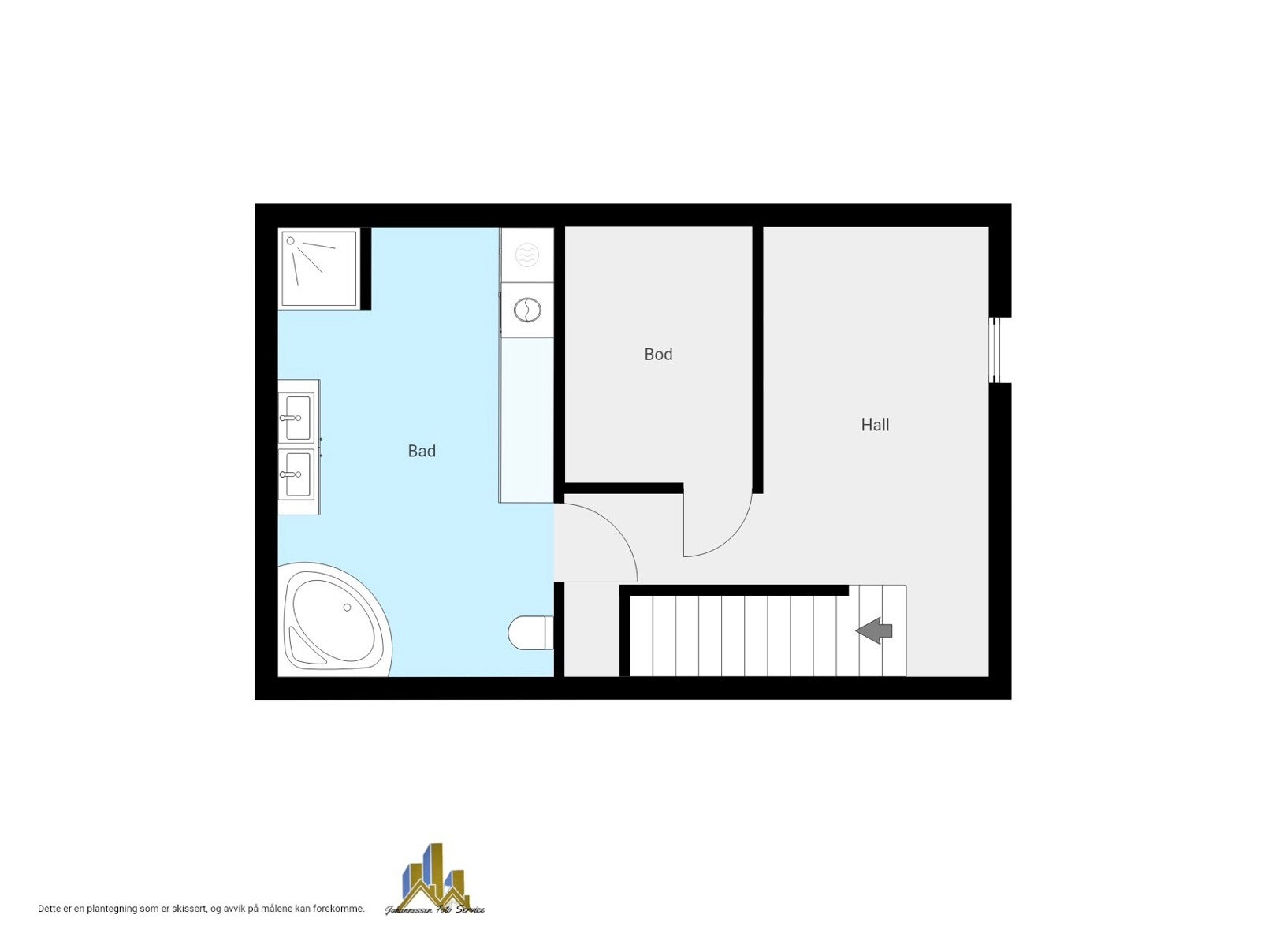 Plantegning kjeller. Galleribilde