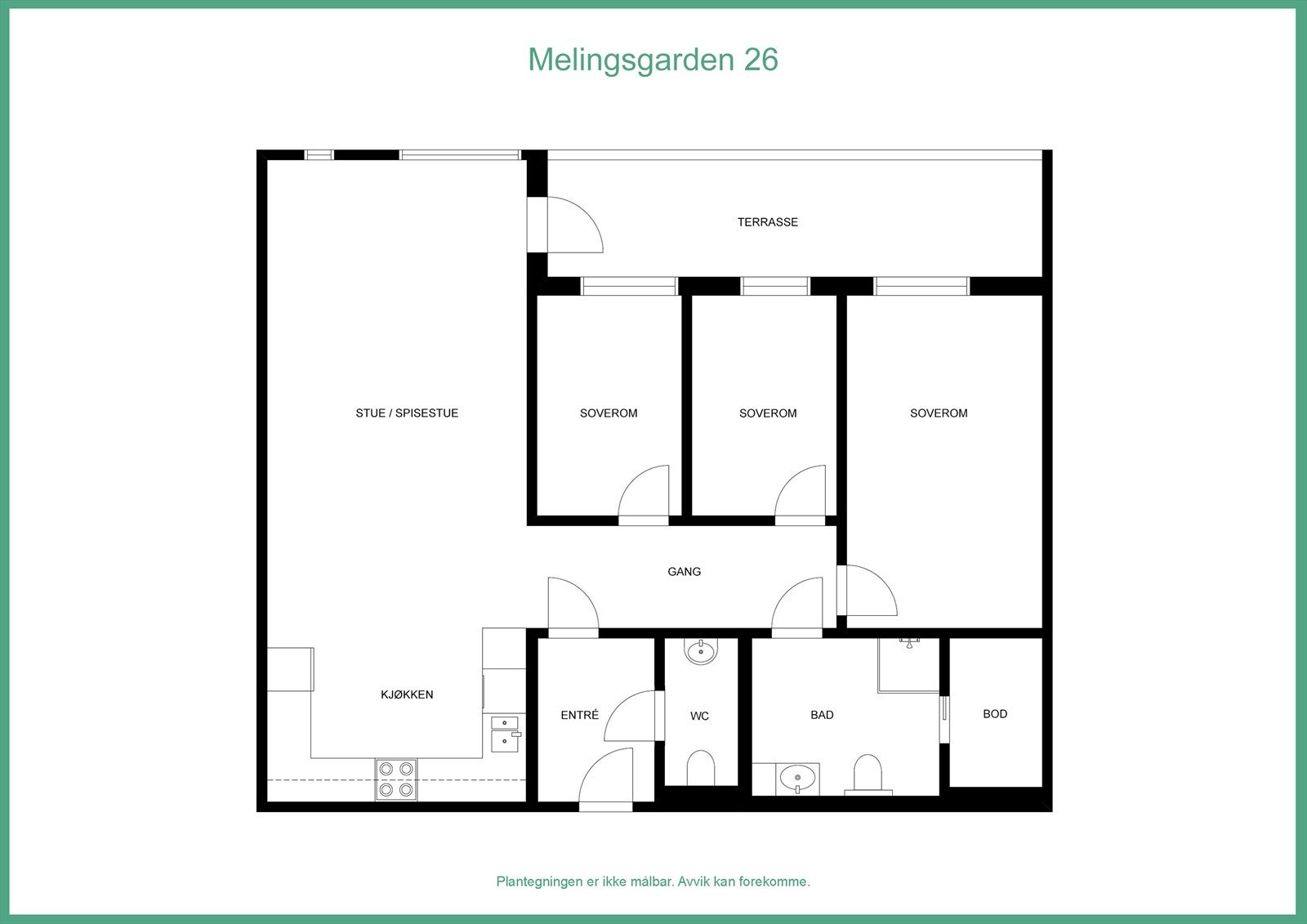 Plantegning Galleribilde