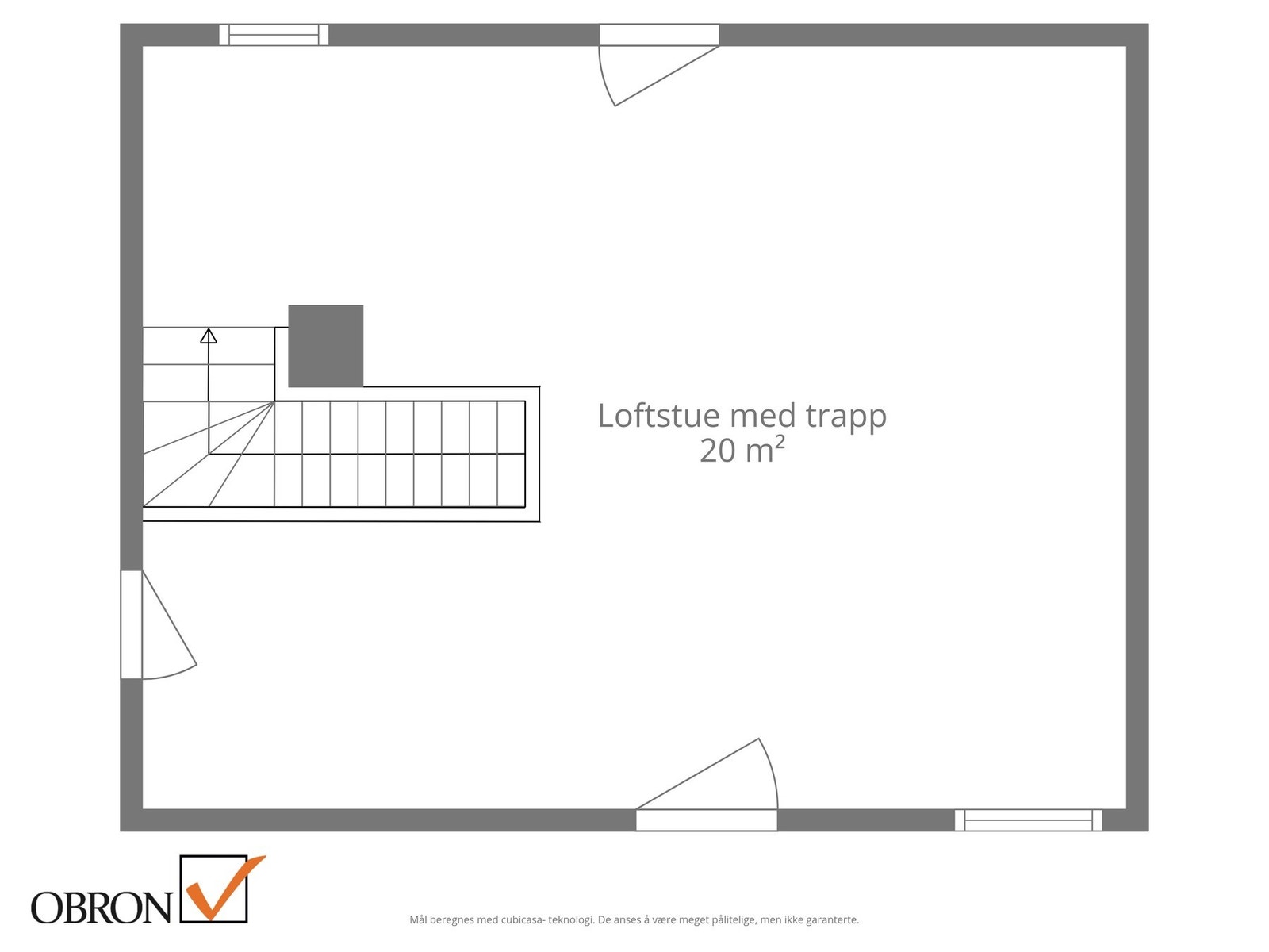Planskisse loftsetasje. Galleribilde