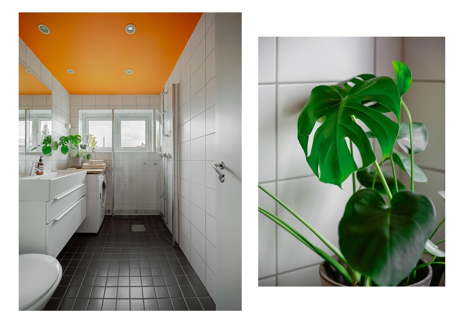 Her er det downlights i himling og varmekabler i gulvet. Galleribilde