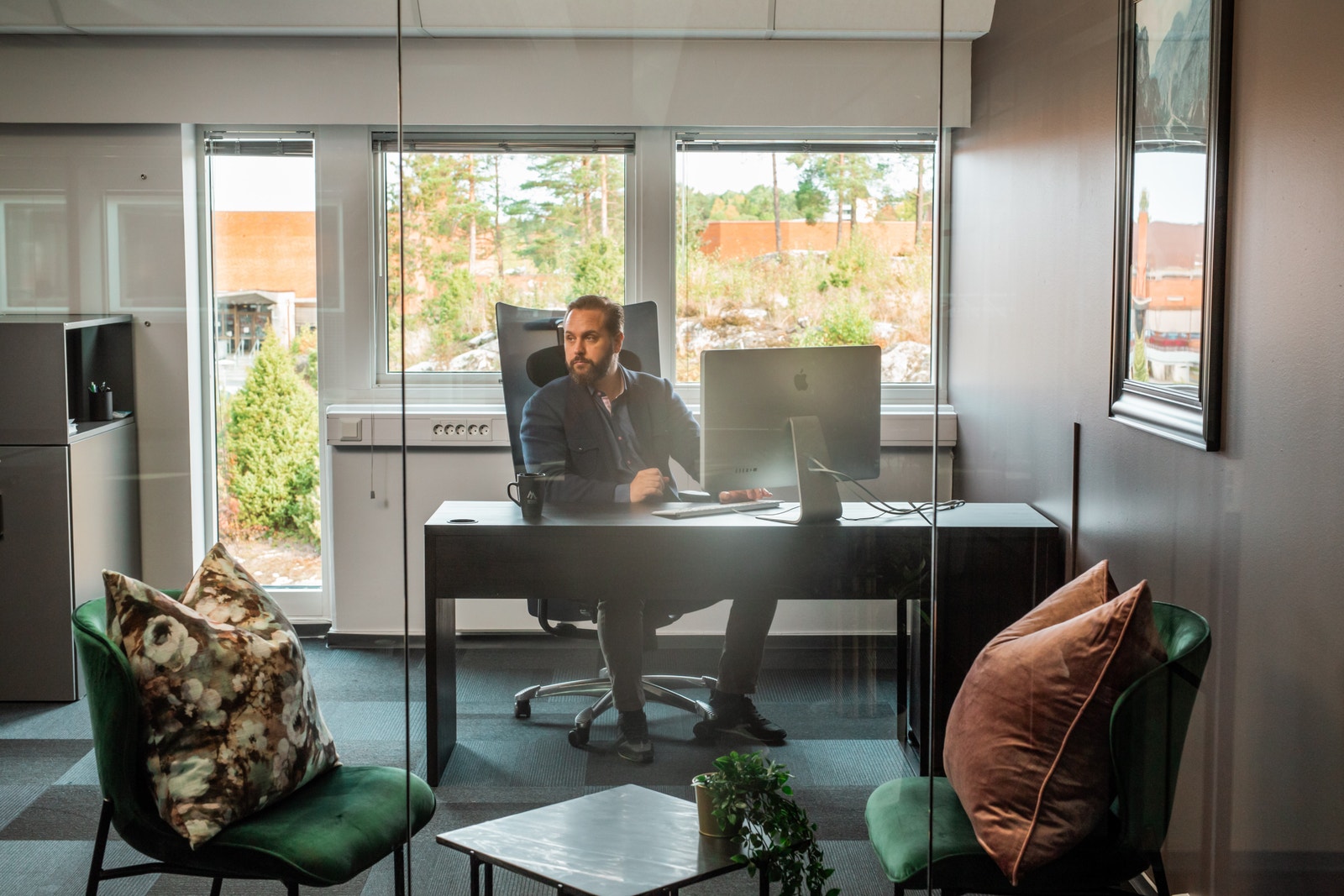 Vi tilbyr fleksible kontorlokaler for små og store bedrifter. Galleribilde