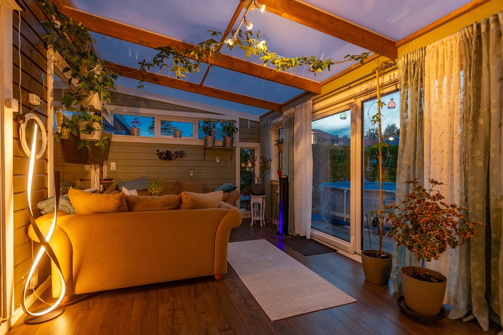 Dette rommet fungerer som en ekstra stue Galleribilde