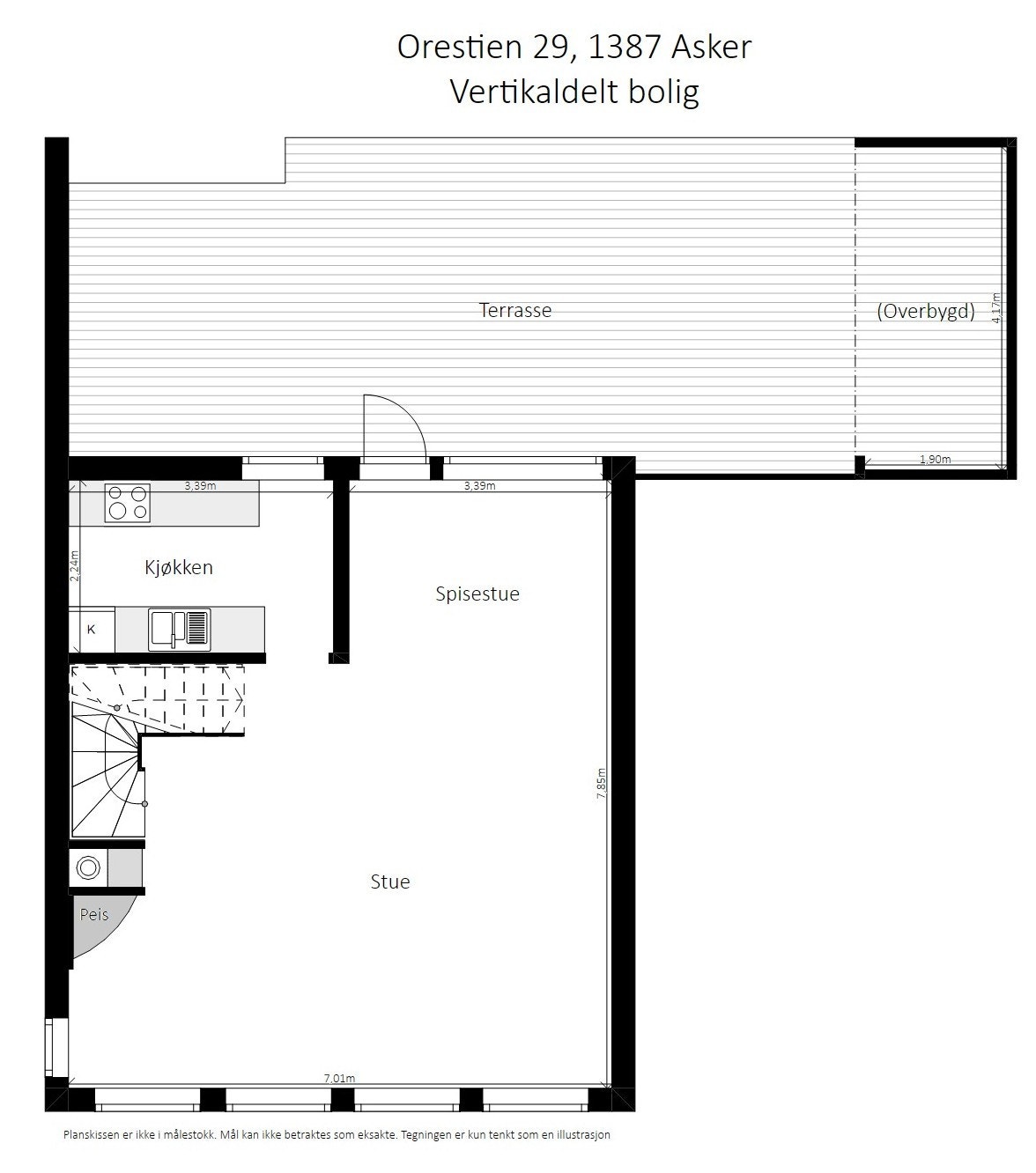 Plantegning 1. etasje. Galleribilde