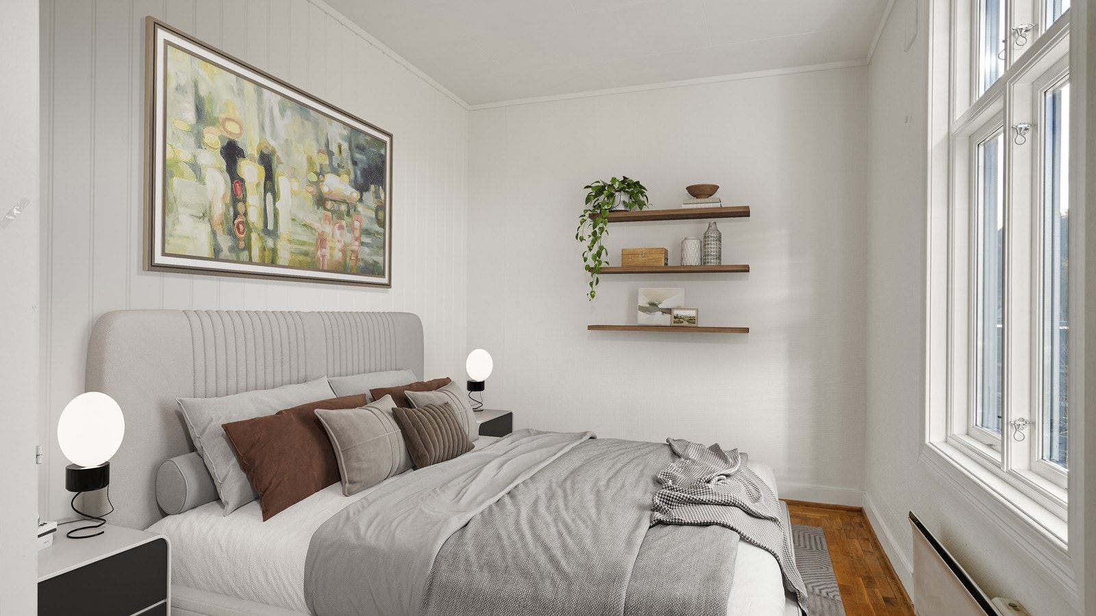 Soverom i 1.etg. - digitalt innredet Galleribilde