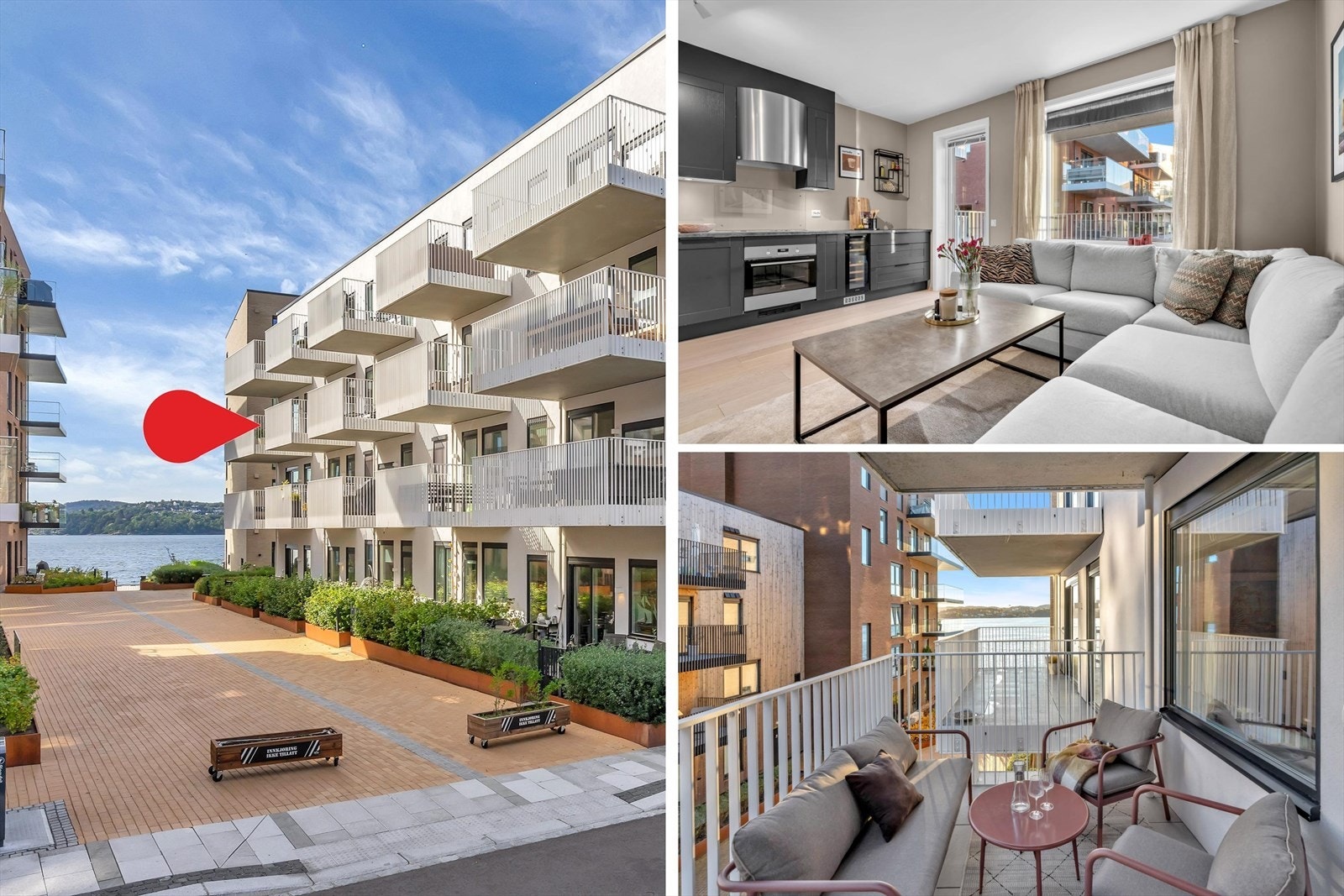 Velkommen til det gode liv i vannkanten i Kanalbyen. Galleribilde