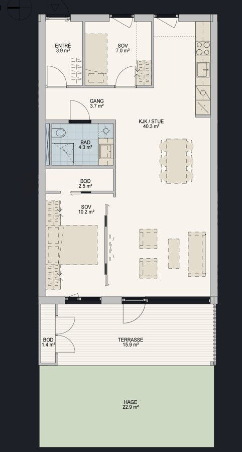 Plantegning Galleribilde