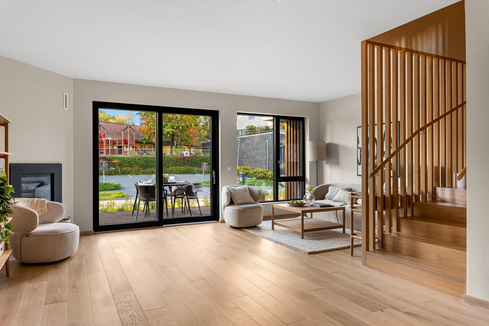 Boligens sosiale sone er meget innbydende. Galleribilde