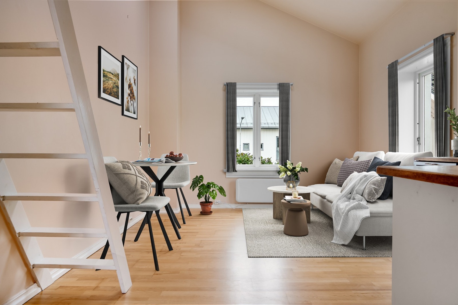 Møbler er digitalt stylet. Galleribilde