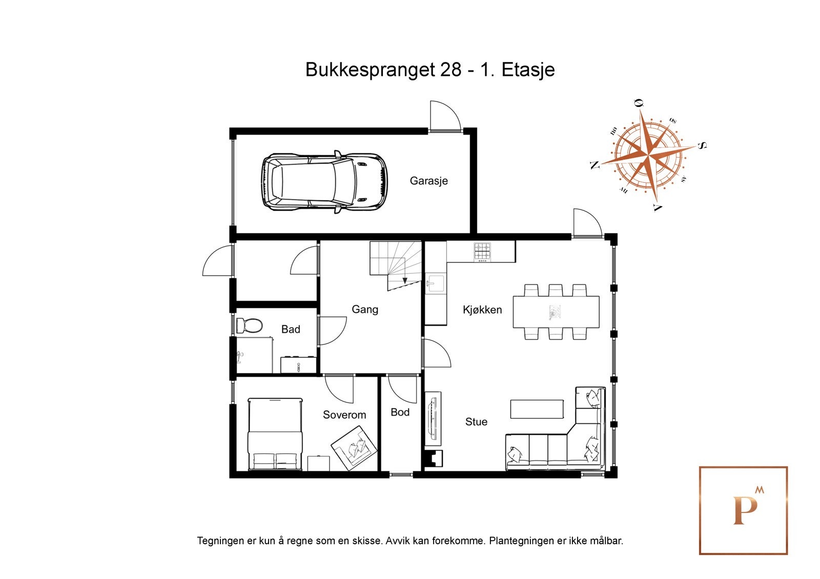 Planløsning første etasje Galleribilde