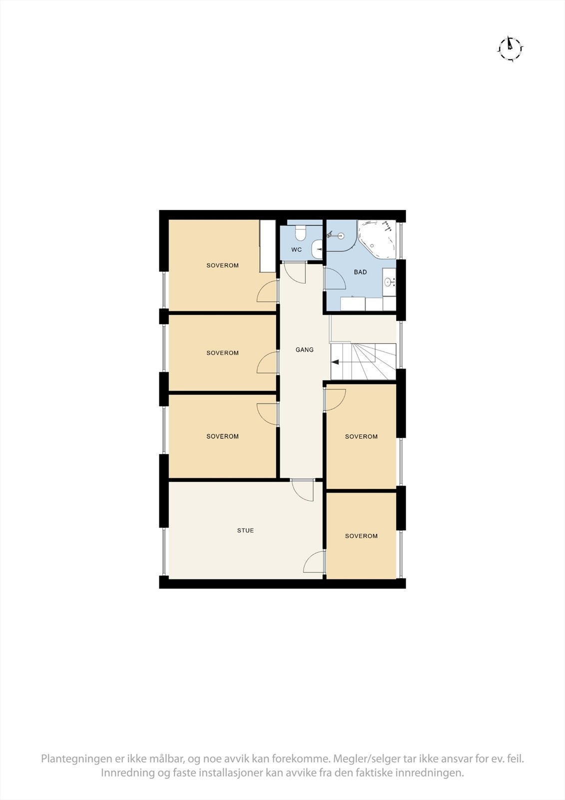 Plantegning 2. etasje Galleribilde