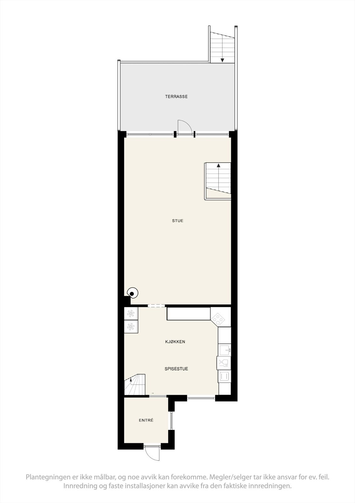 Plantegning for 1. etasje. Galleribilde