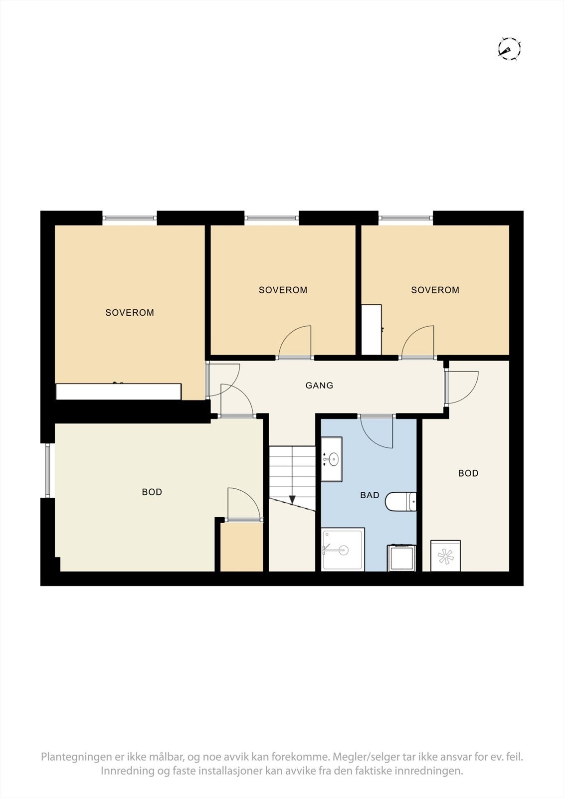 Plantegning underetasje Galleribilde