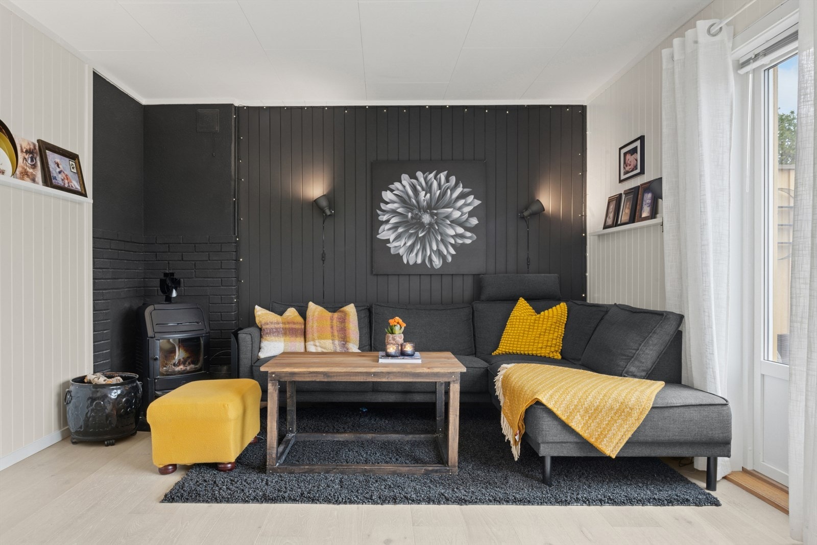 Vedfyring Galleribilde