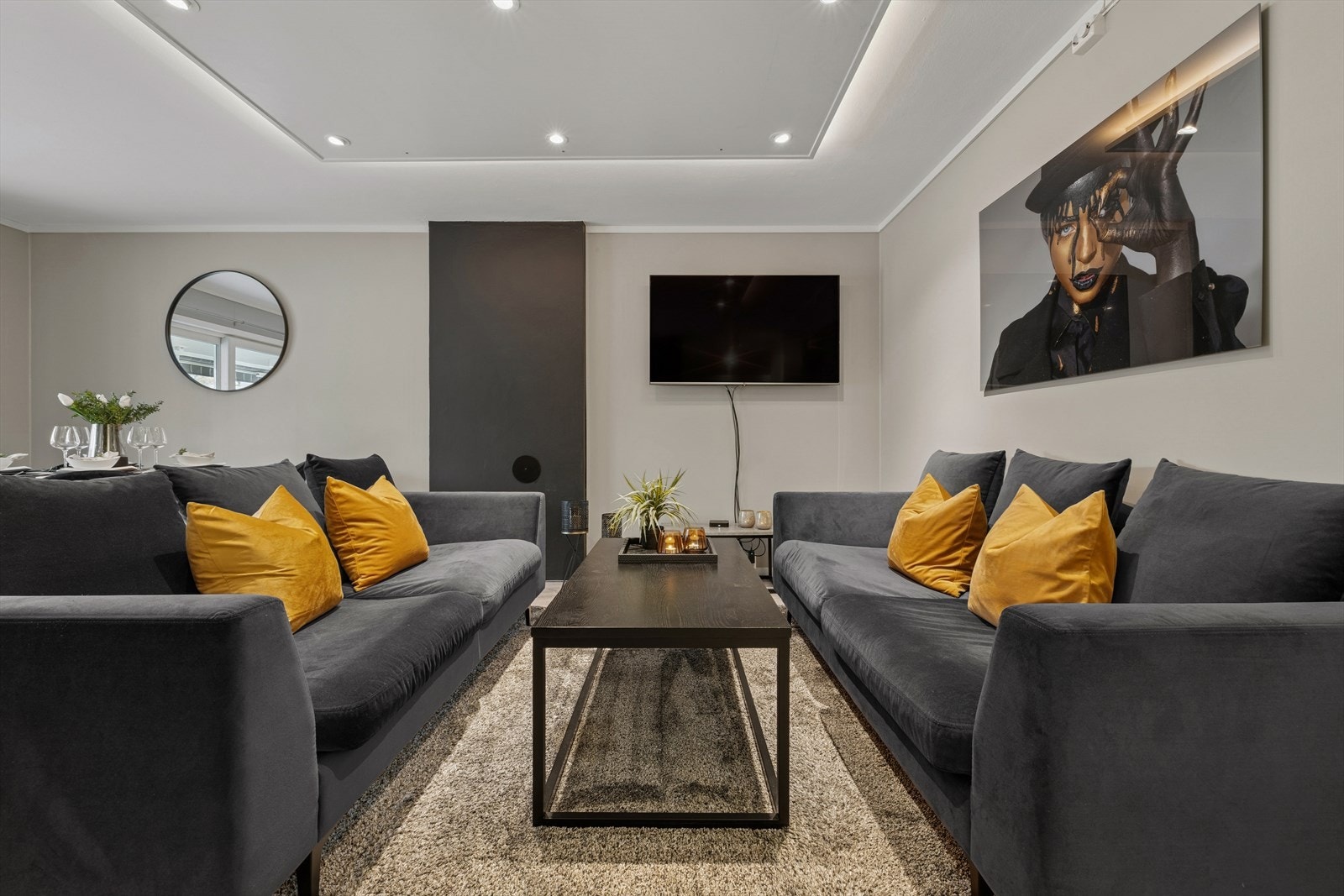 Moderne og slette overflater. Galleribilde