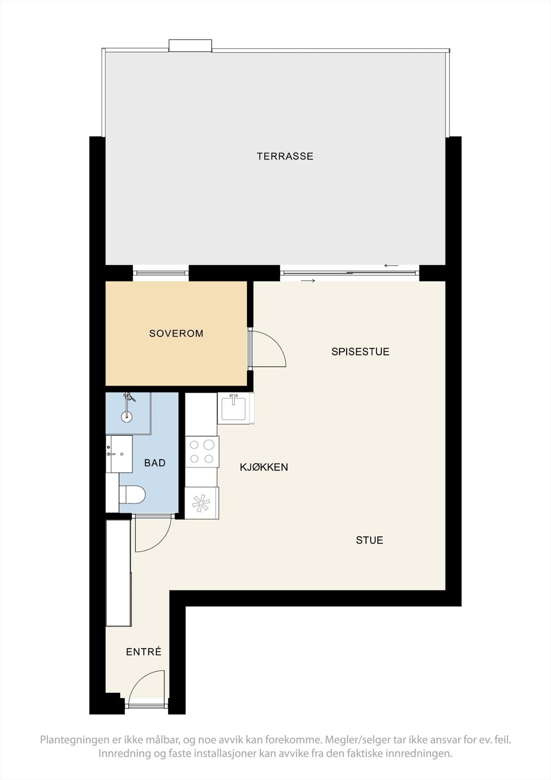 La oss se nærmere på planløsningen før du går videre. Galleribilde