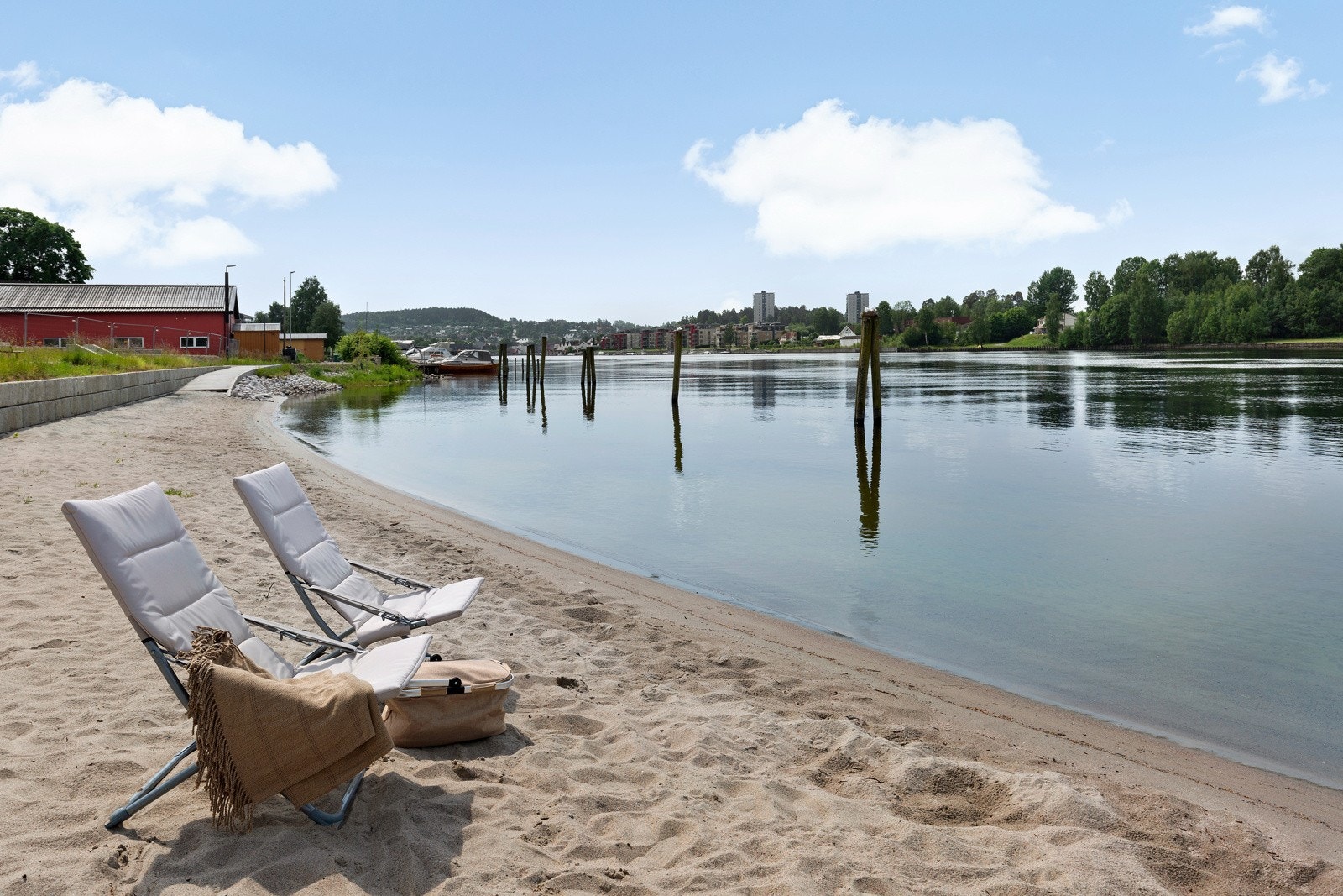 Nydelig sandstrand Galleribilde