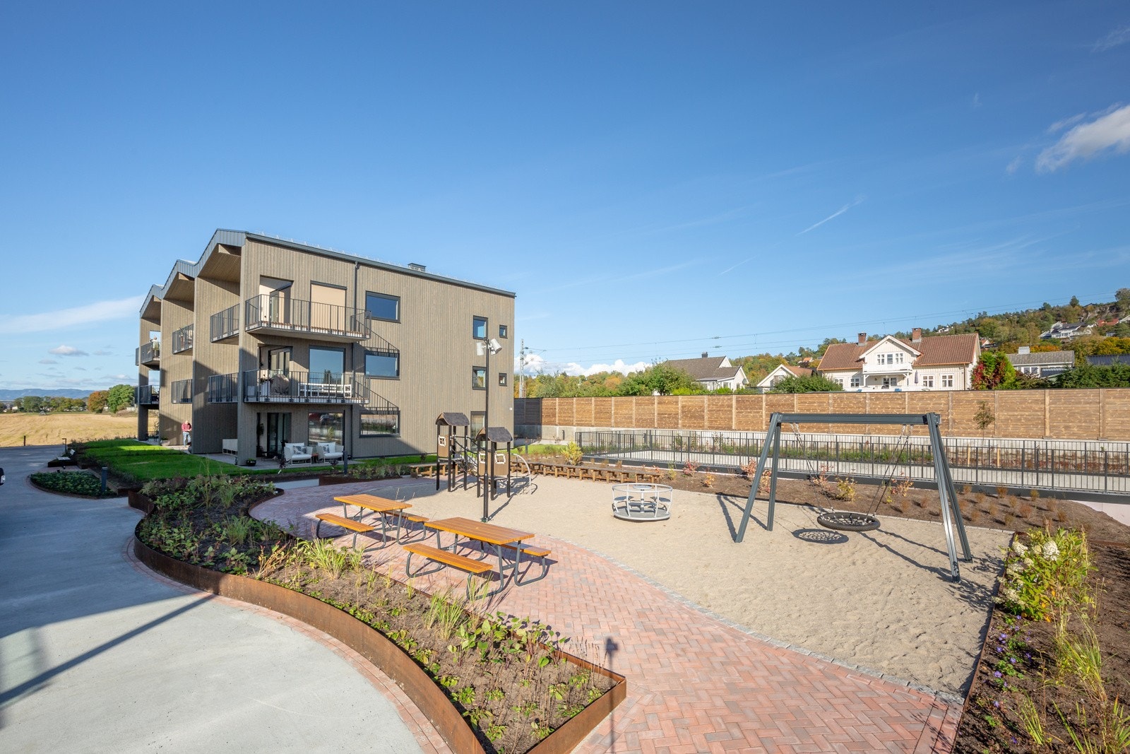 Borettslaget har også lekeplass for de yngste Galleribilde