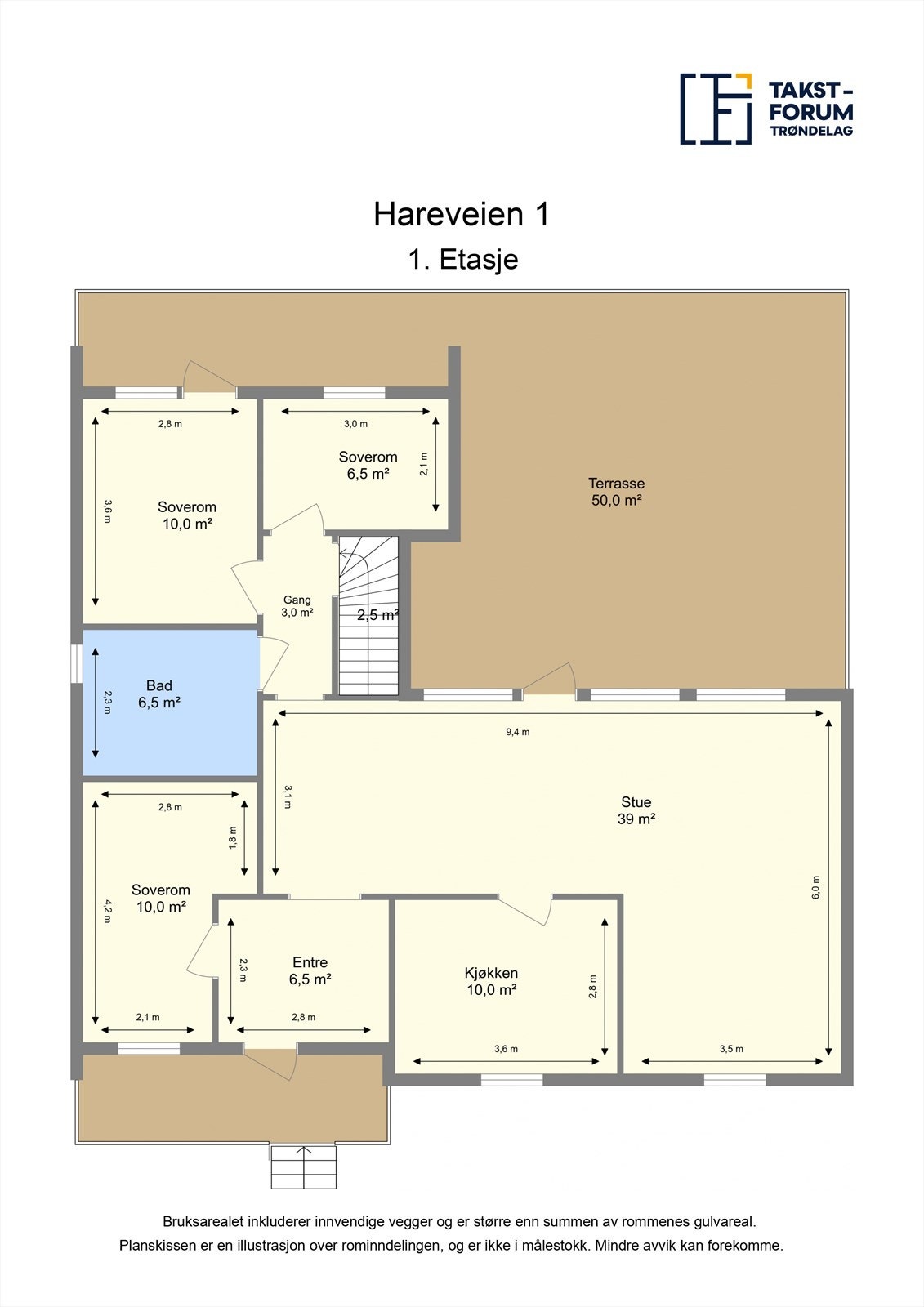 Plantegning 1. Etasje Galleribilde