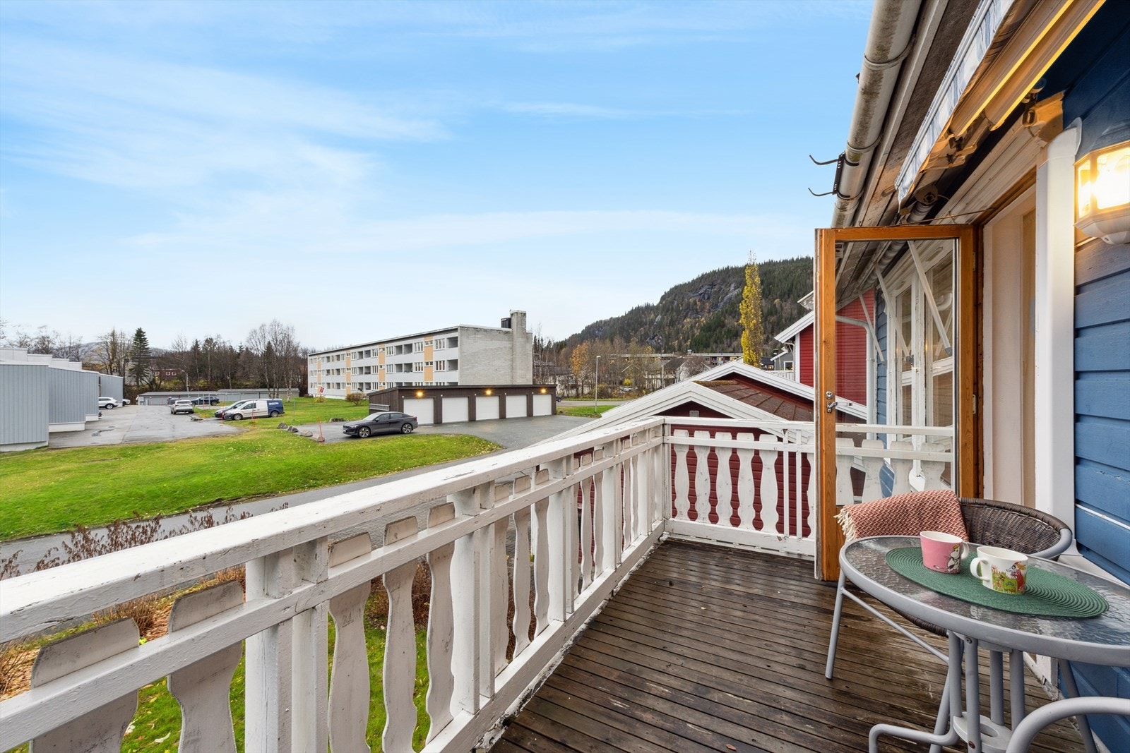 Her er det god plass for utemøblement. Galleribilde