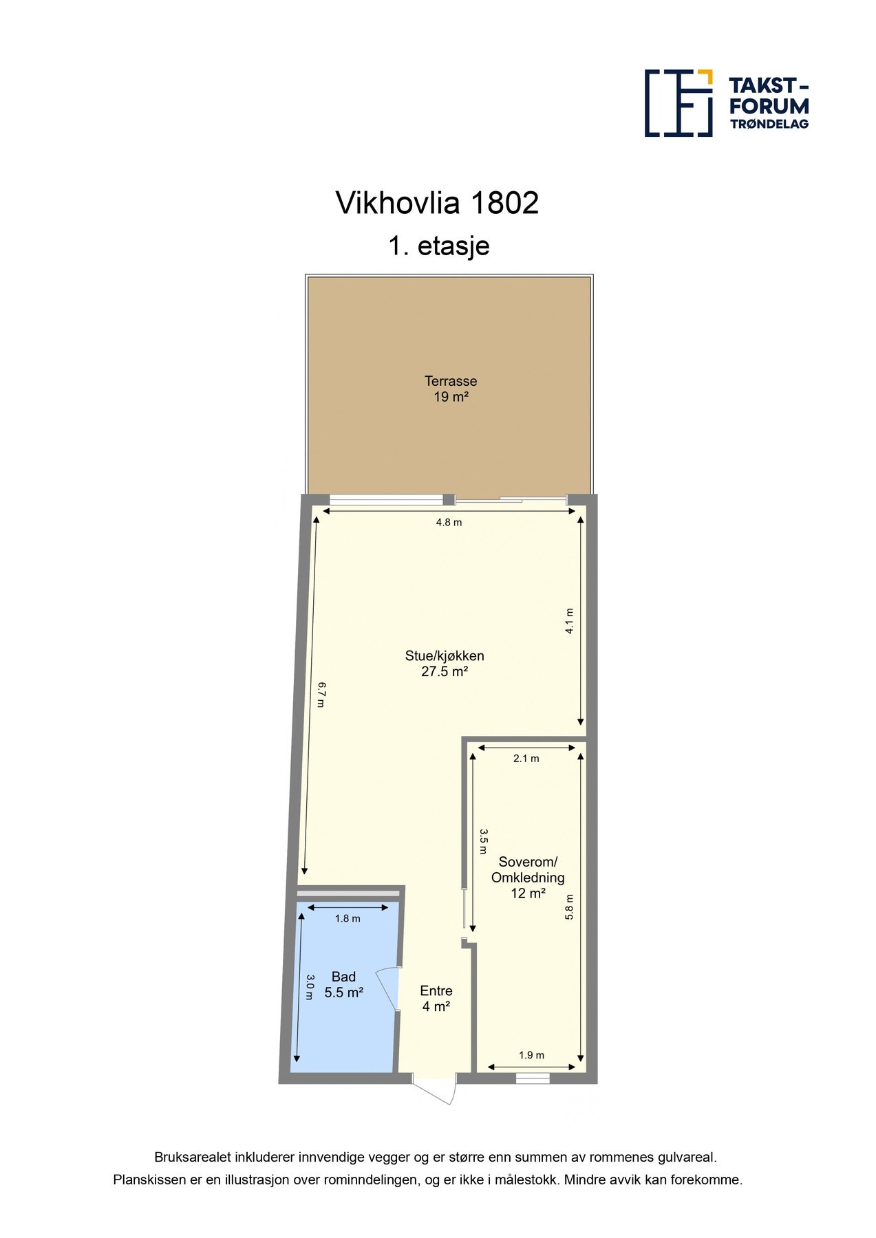 Plantegning - 1. etasje Galleribilde