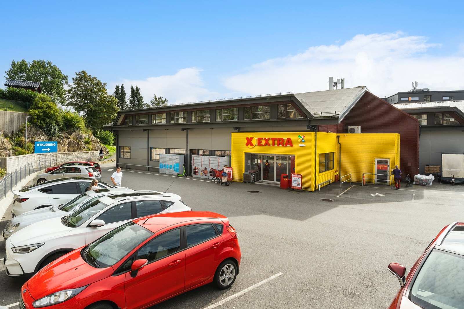 Bare få minutters gange til Extra. Galleribilde
