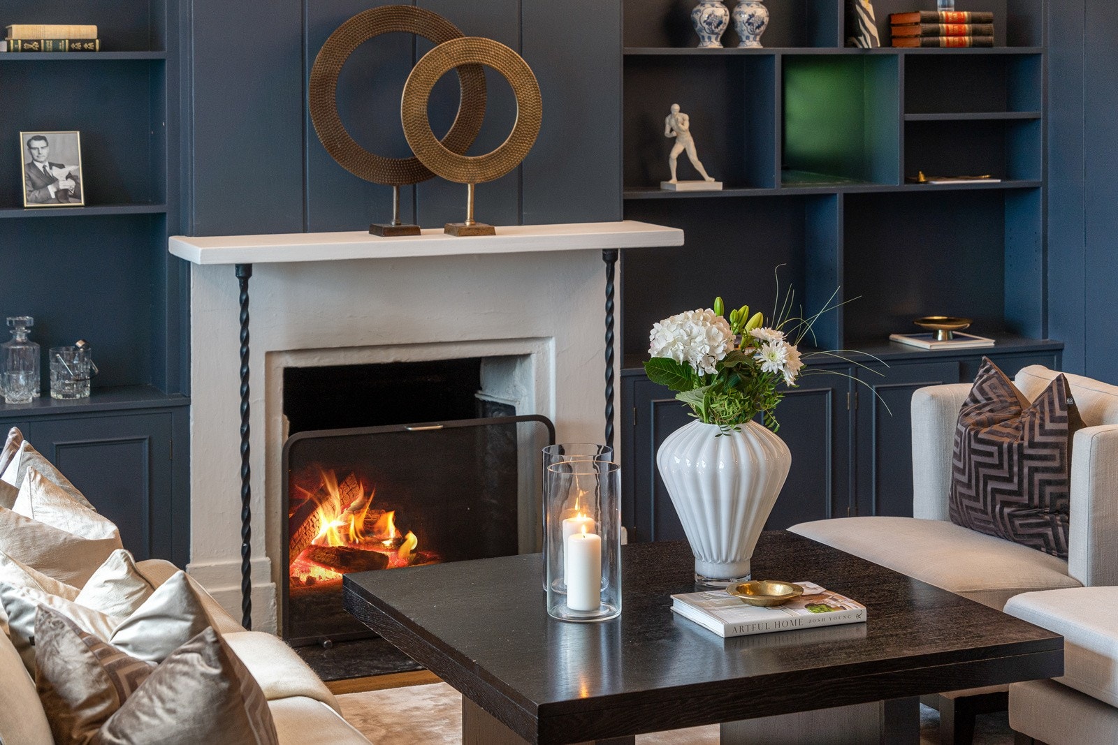 Koselig med peis Galleribilde