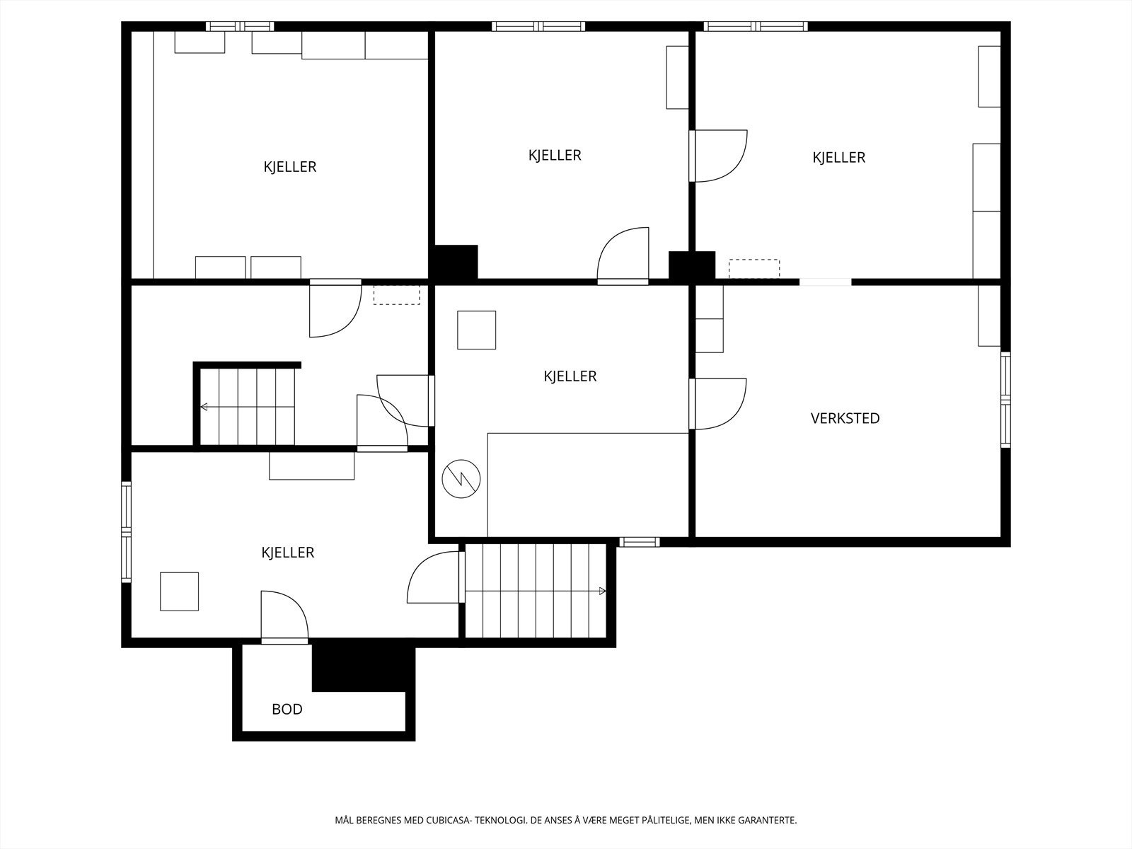 Plantegning kjeller Galleribilde