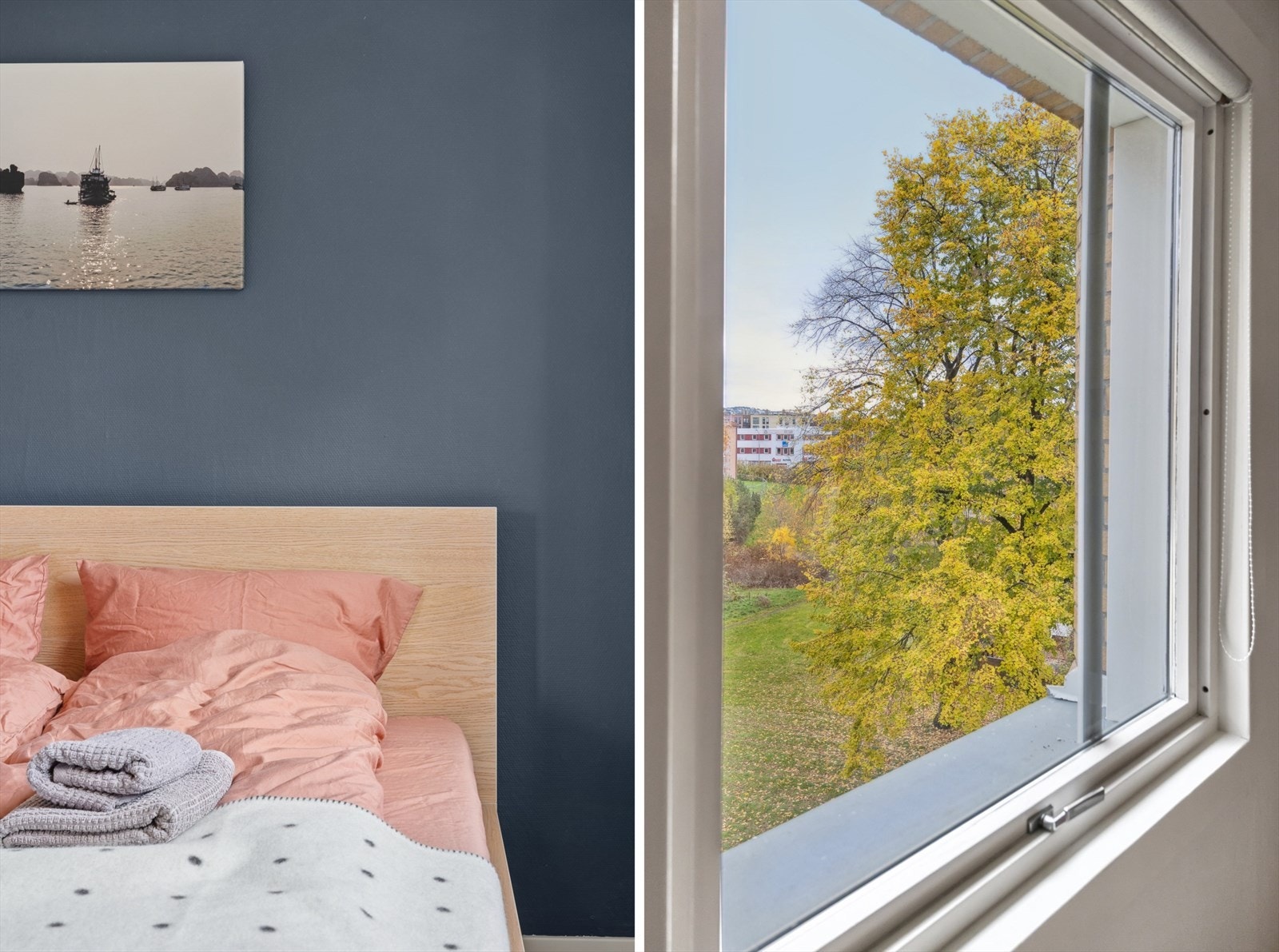 Lyst og luftig soverom. Galleribilde