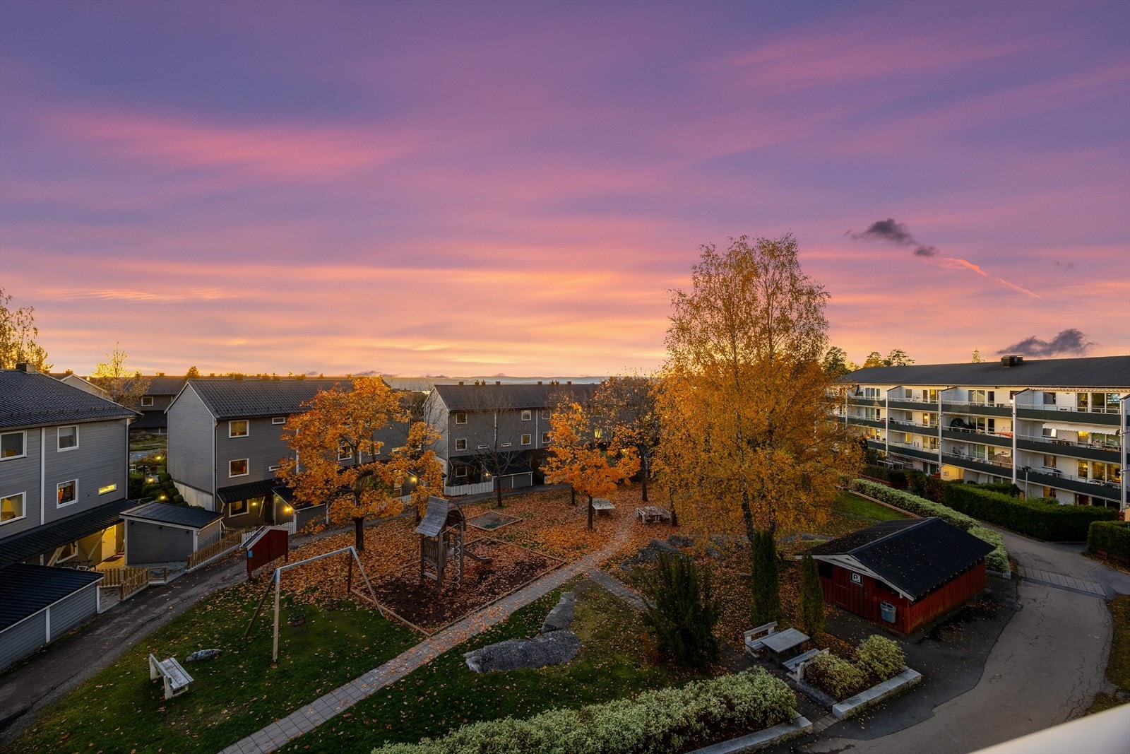 Du har svært gode solforhold på balkongen. Galleribilde