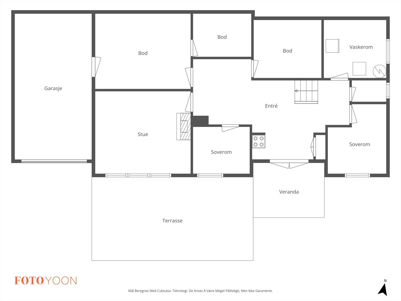 Planskisse kjelleretasje Galleribilde