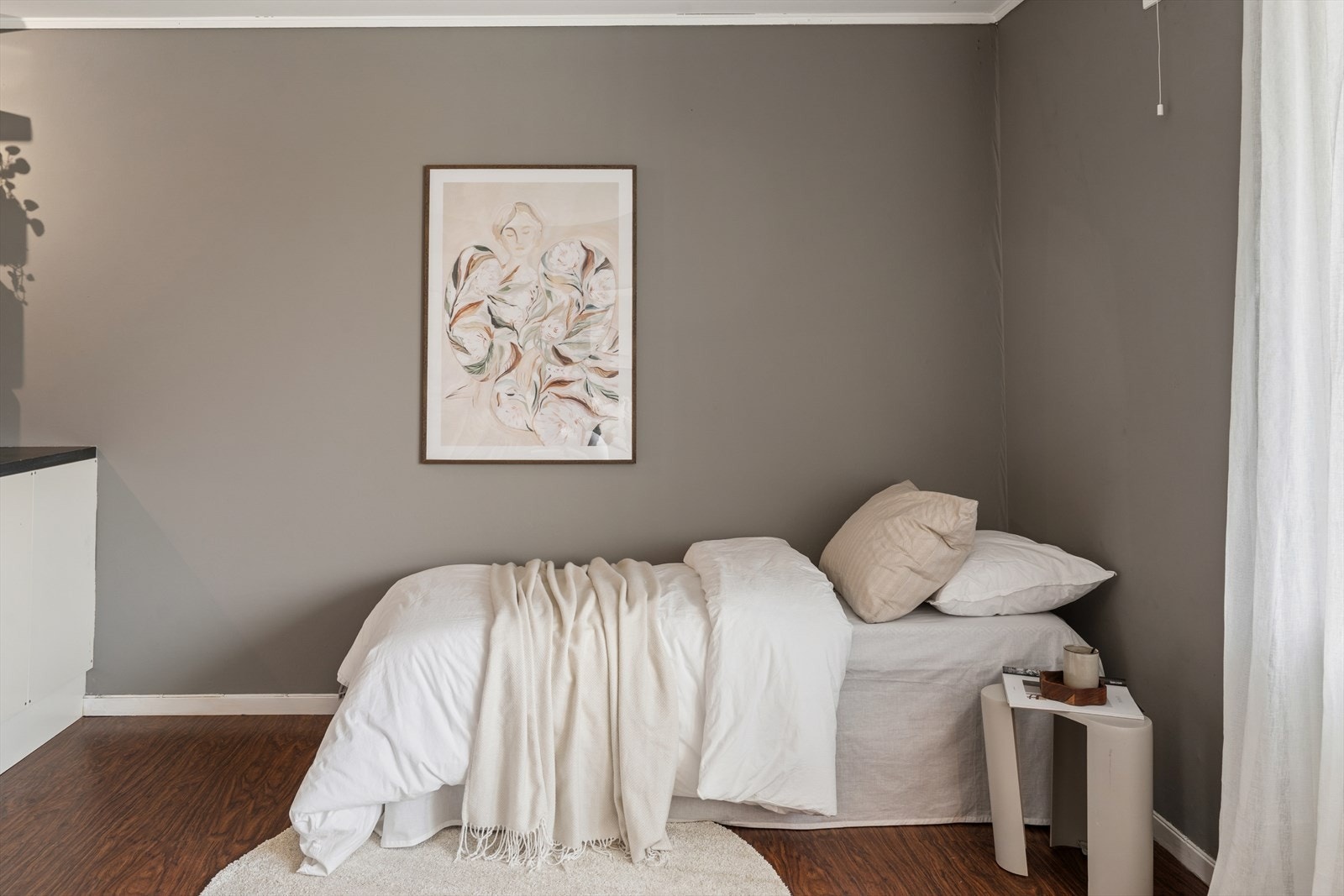 Muligheter for et koselig hjørne med seng. Galleribilde