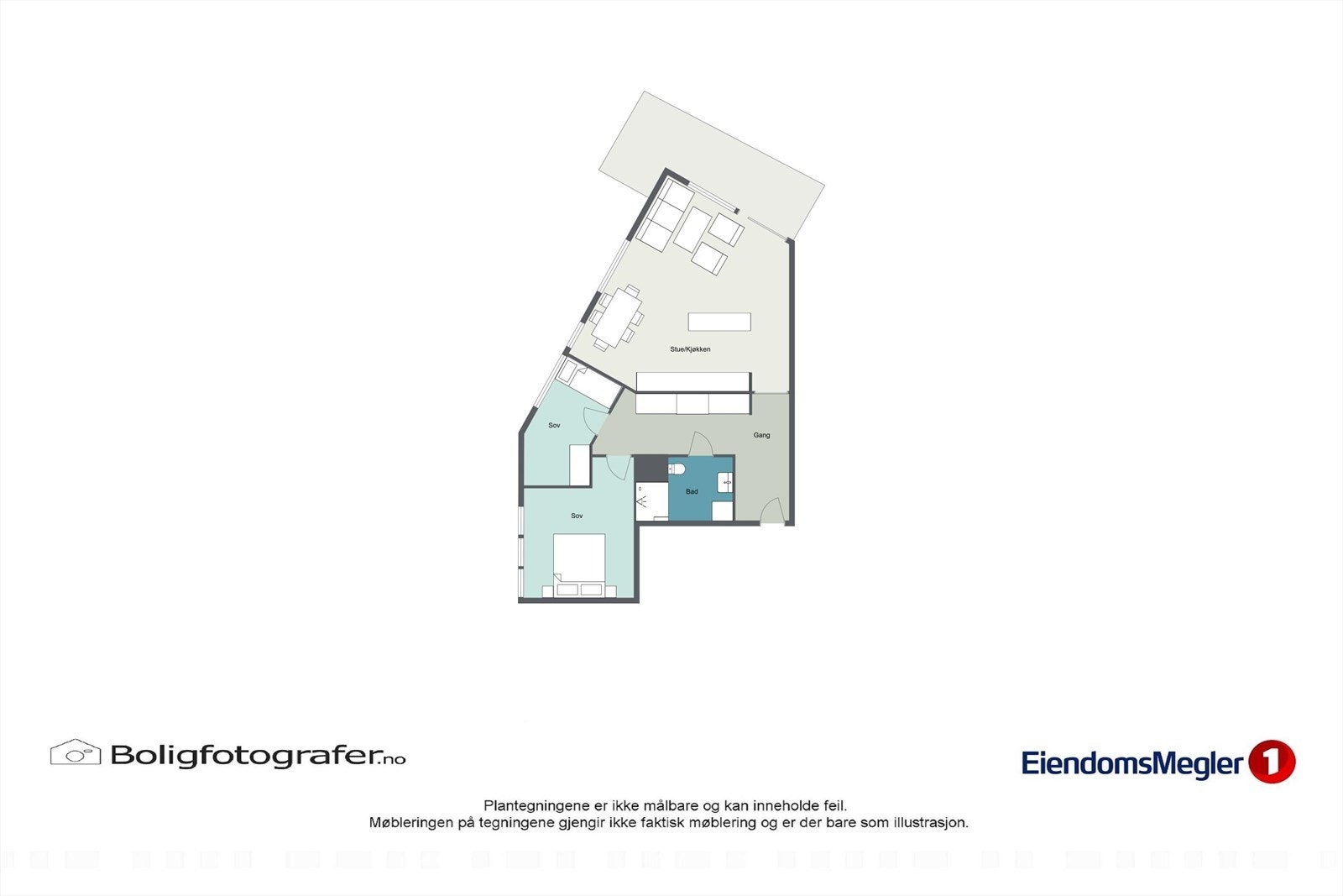Plantegning Vågsbygd Ringvei 61, 2. etasje. Galleribilde