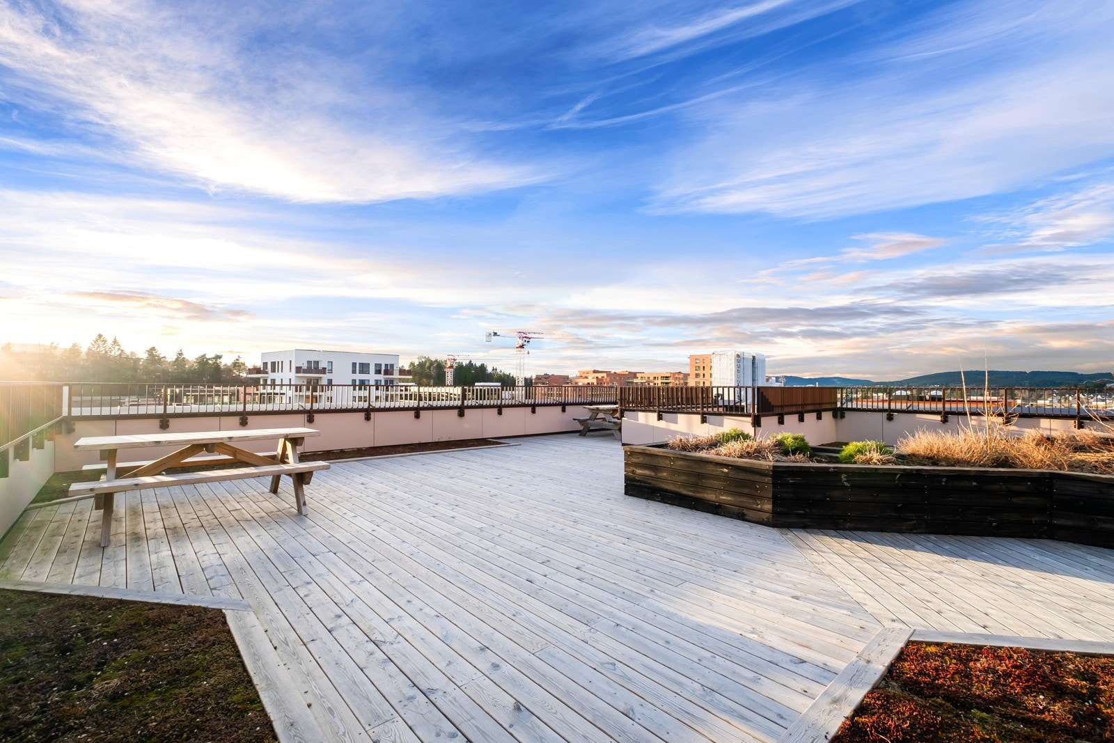 Sameiet har en felles takterrasse hvor man kan nyte en nydelig usikt. Galleribilde