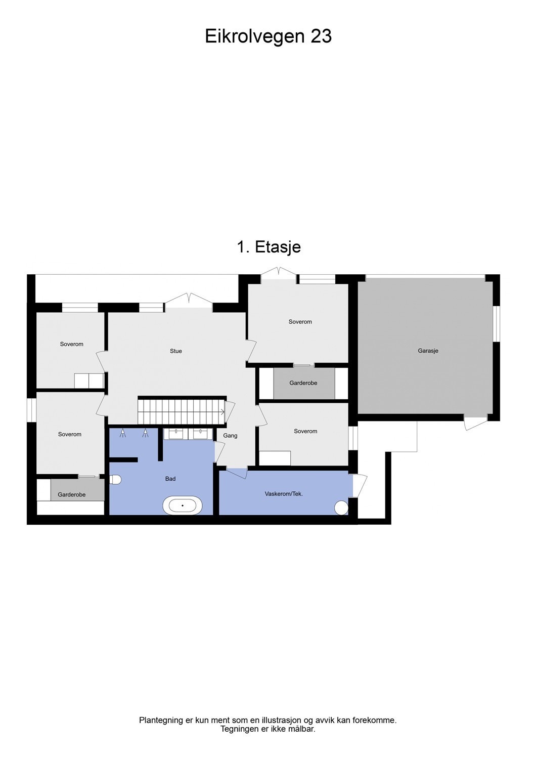 Plantegning - 1. etasje Galleribilde