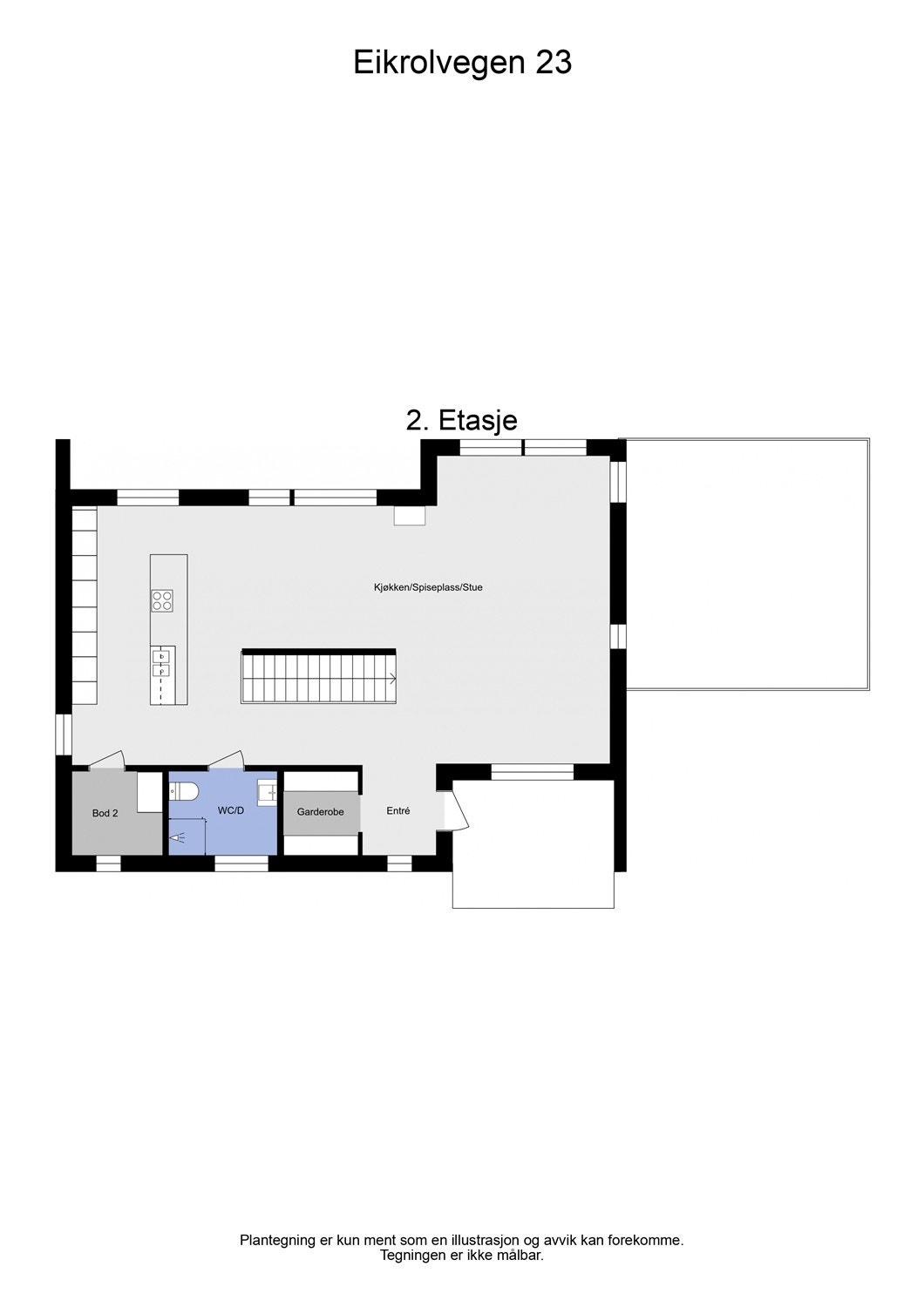 Plantegning - 2. etasje Galleribilde