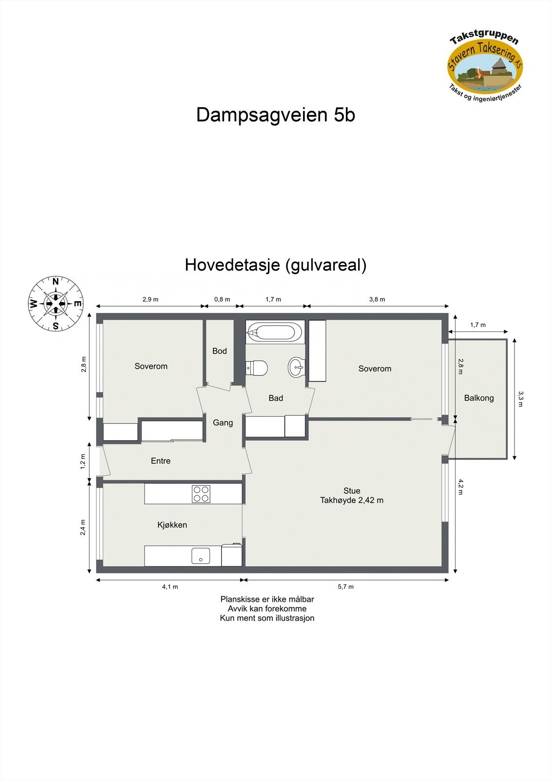Planskisse Galleribilde